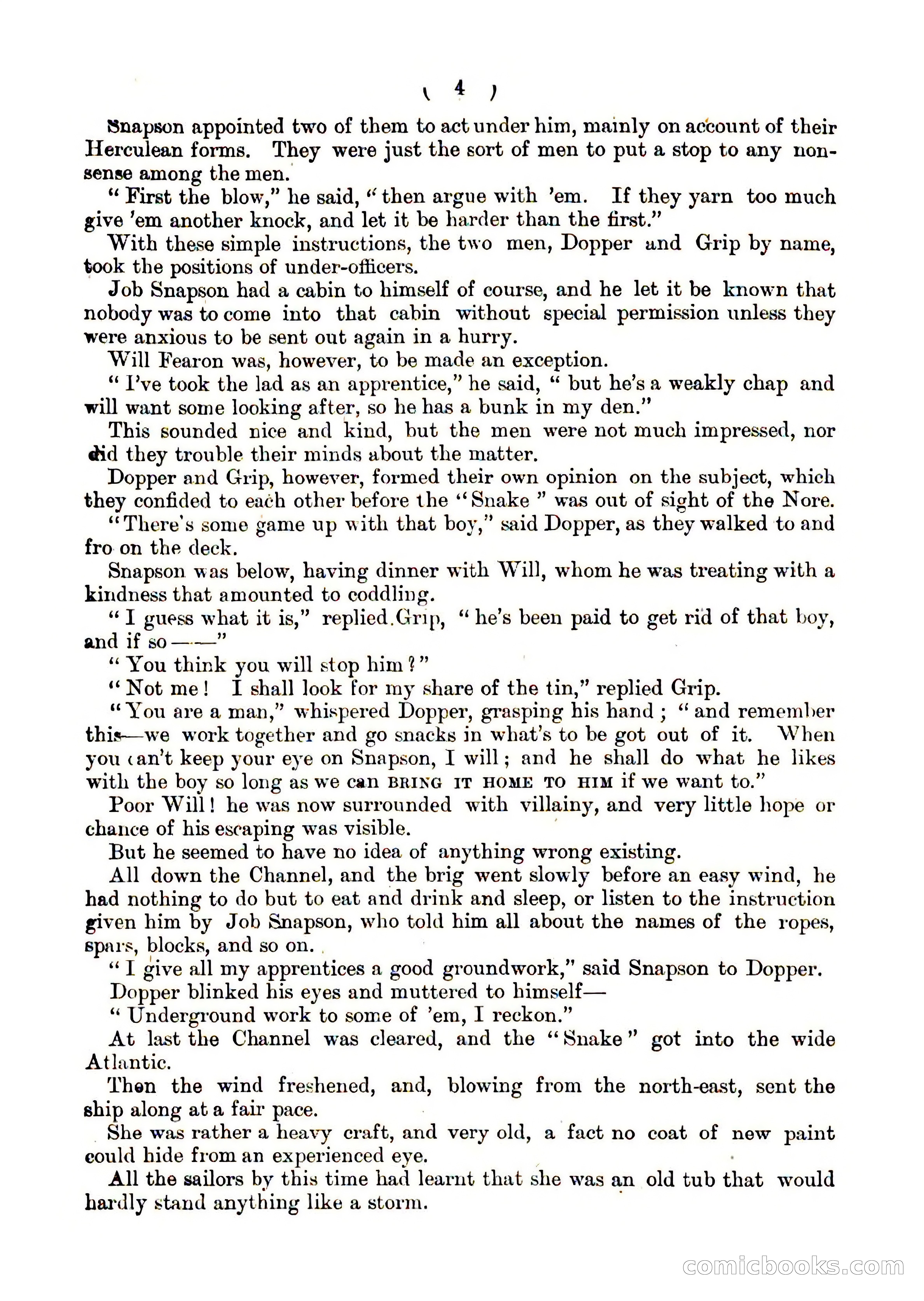 Ching Ching's Novelettes No. 1: Snapson of the 'Snake' — page 4 of 16