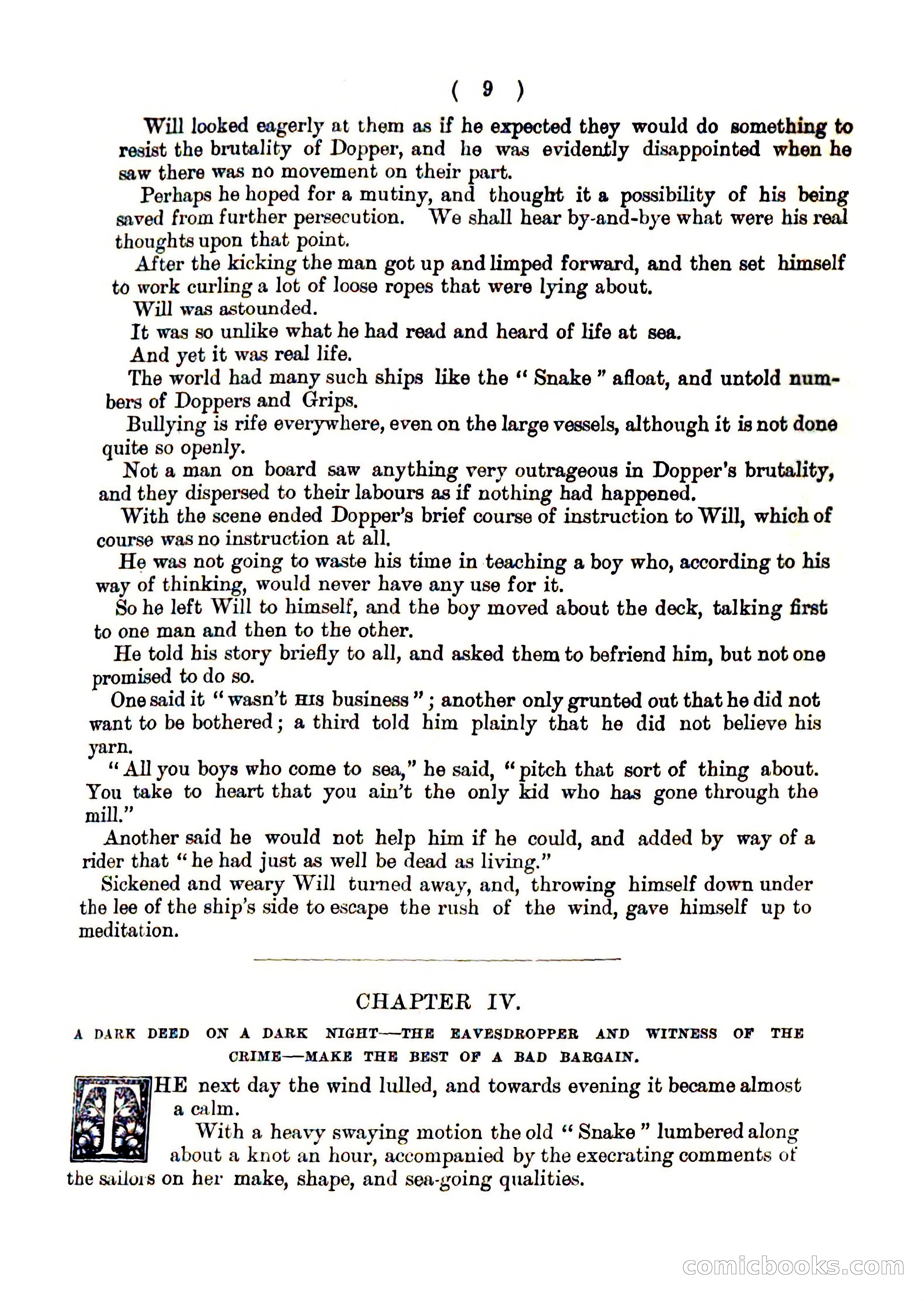 Ching Ching's Novelettes No. 1: Snapson of the 'Snake' — page 9 of 16