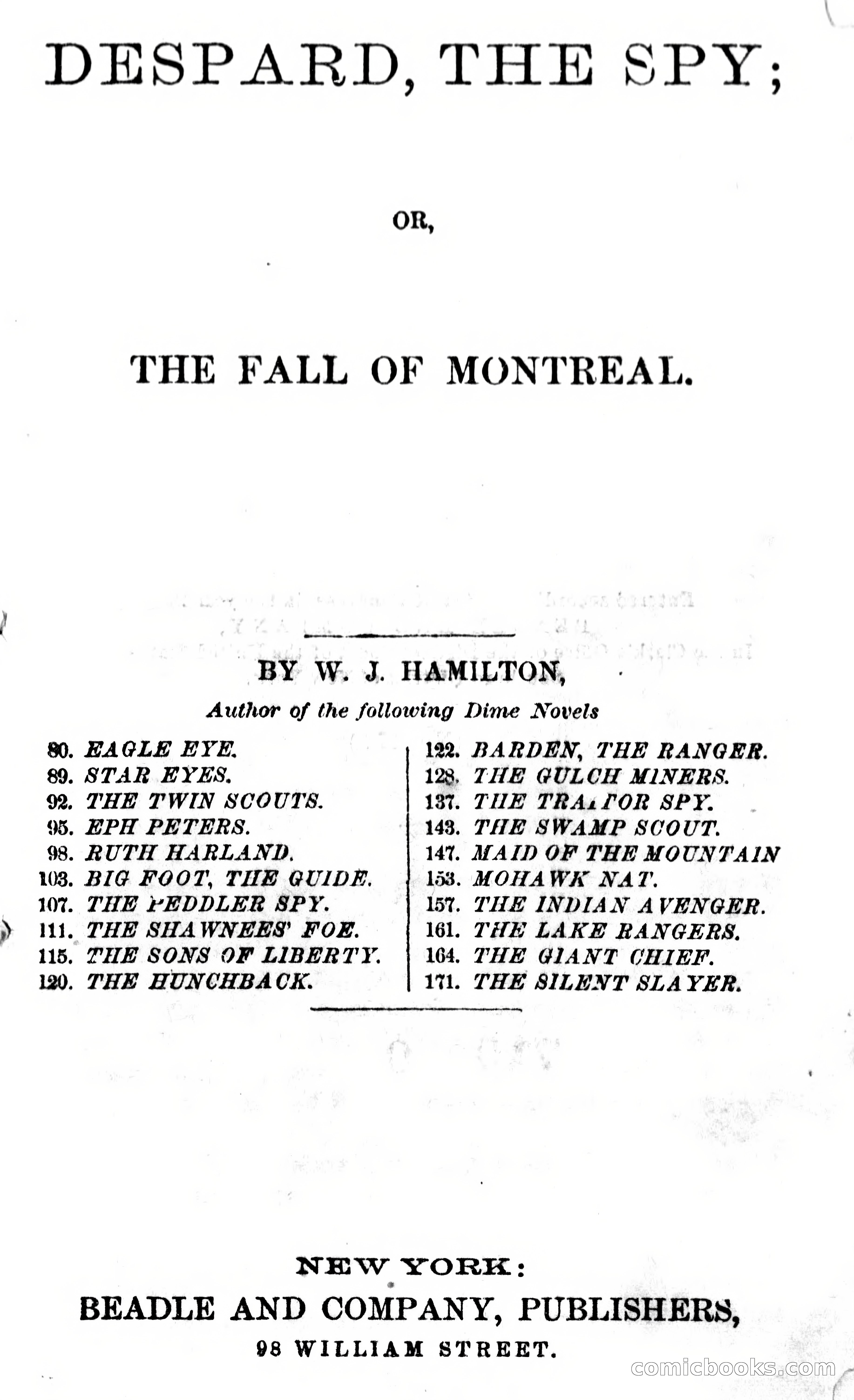 Despard, the Spy: Or, The Fall of Montreal — page 9 of 105