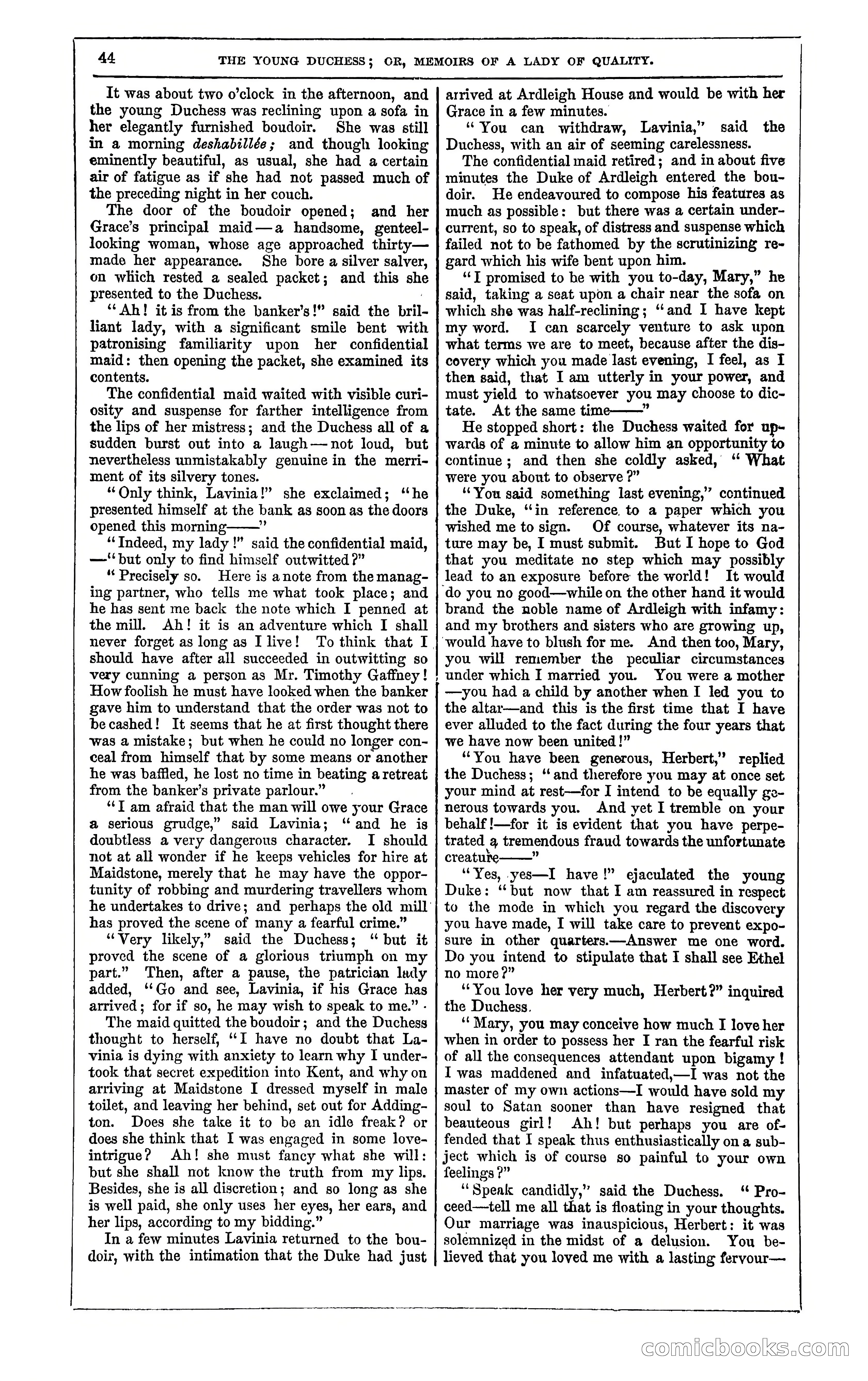 The Young Duchess; or, Memoirs of a Lady of Quality — page 58 of 400