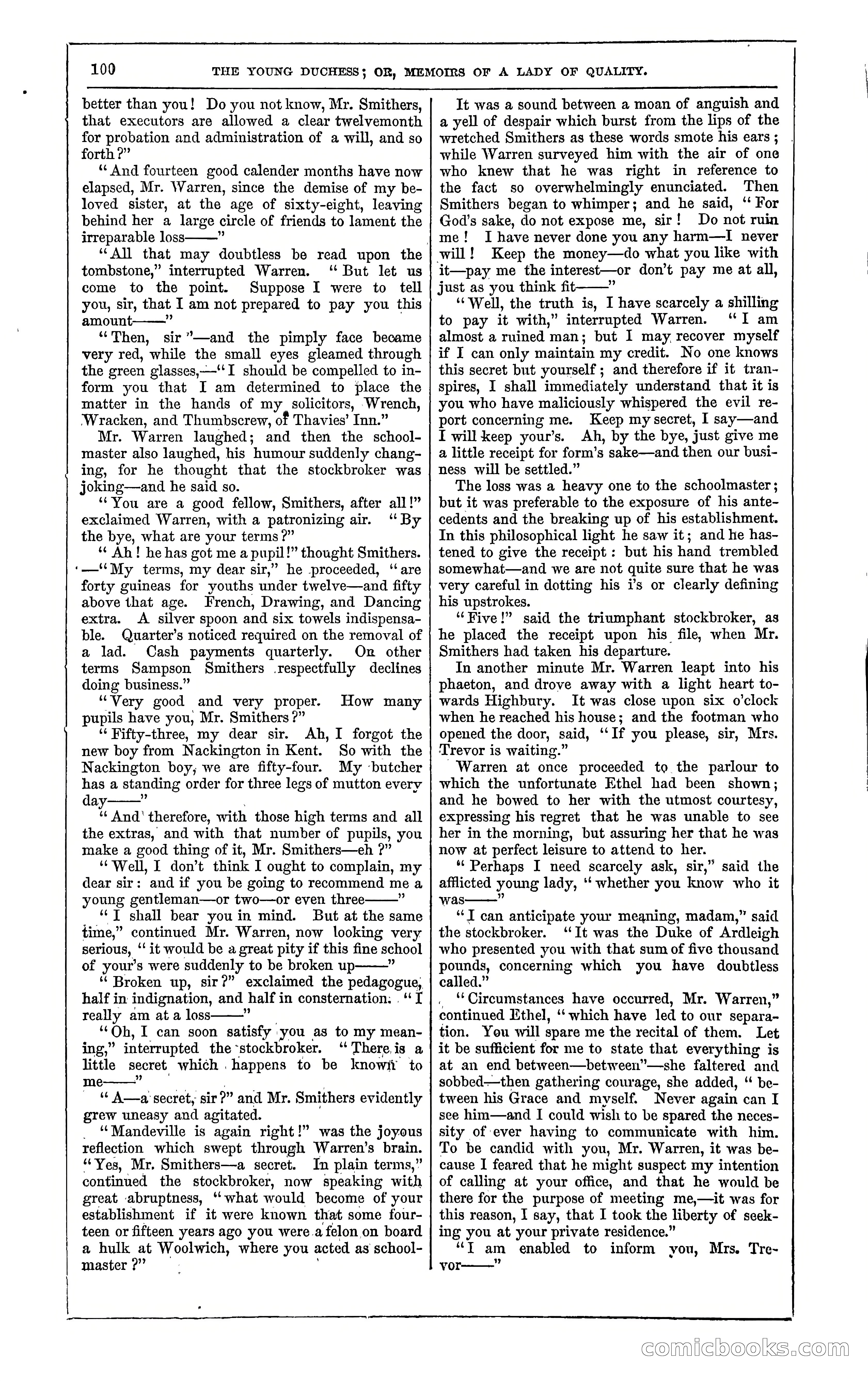 The Young Duchess; or, Memoirs of a Lady of Quality — page 114 of 400