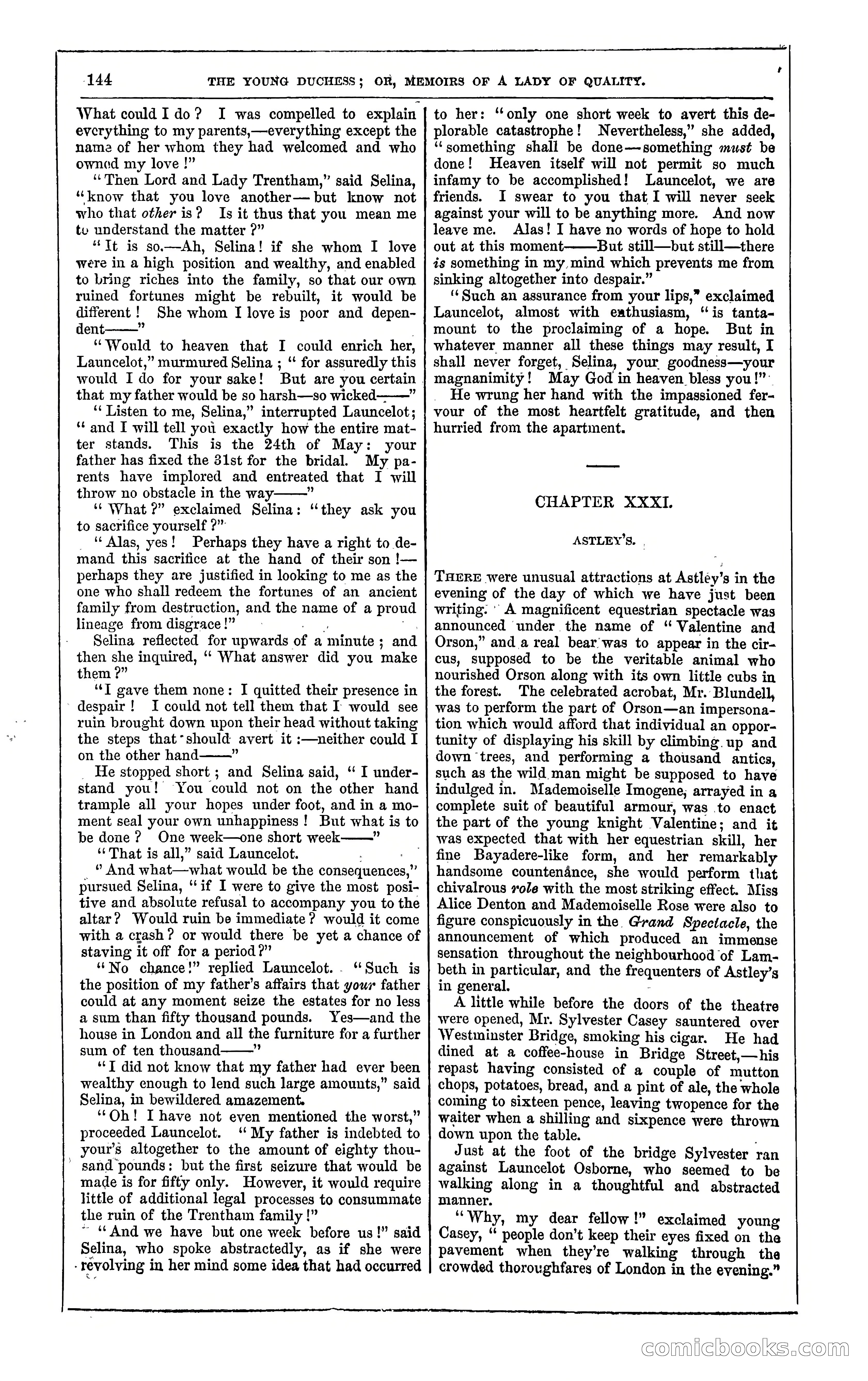 The Young Duchess; or, Memoirs of a Lady of Quality — page 158 of 400