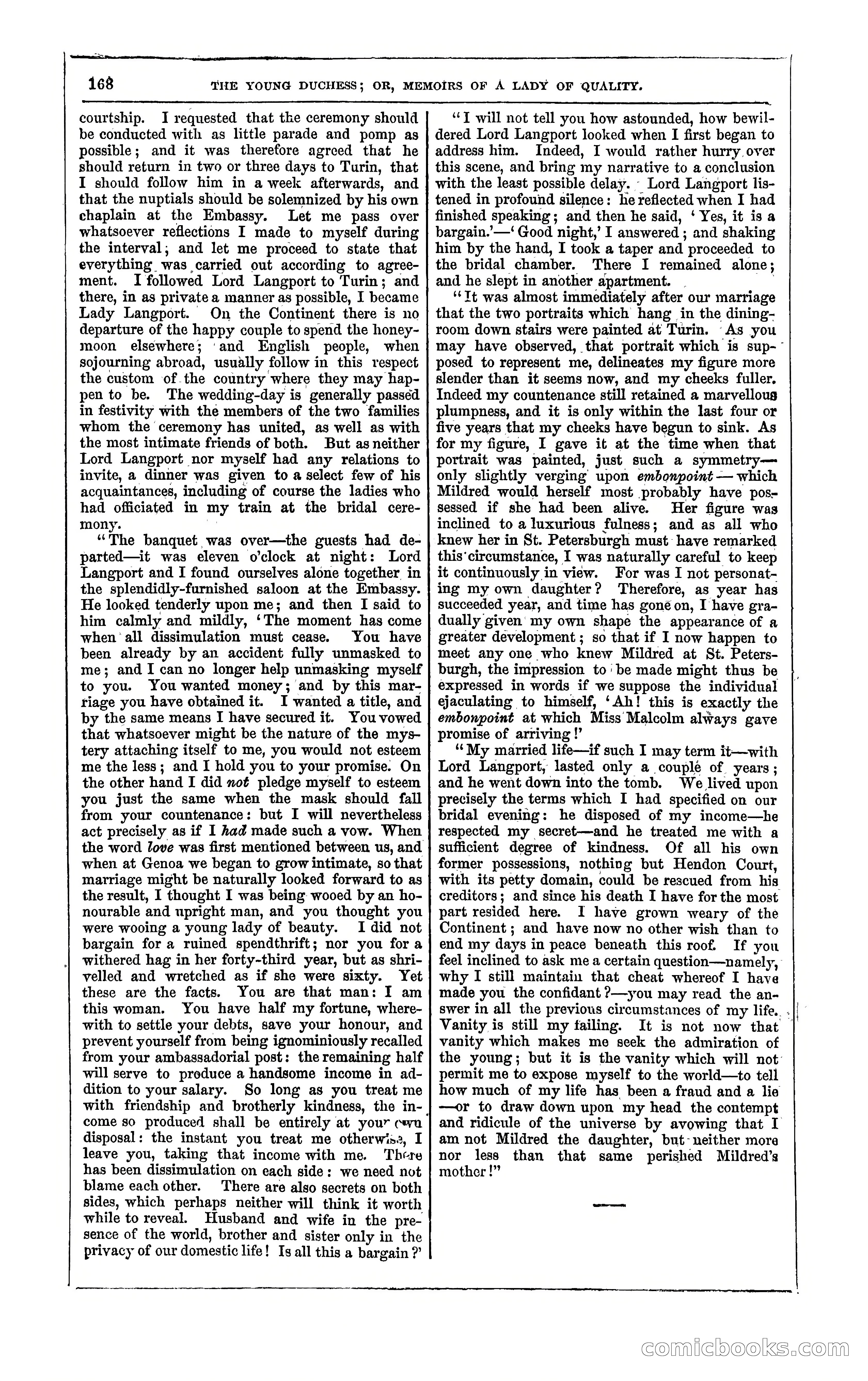 The Young Duchess; or, Memoirs of a Lady of Quality — page 182 of 400