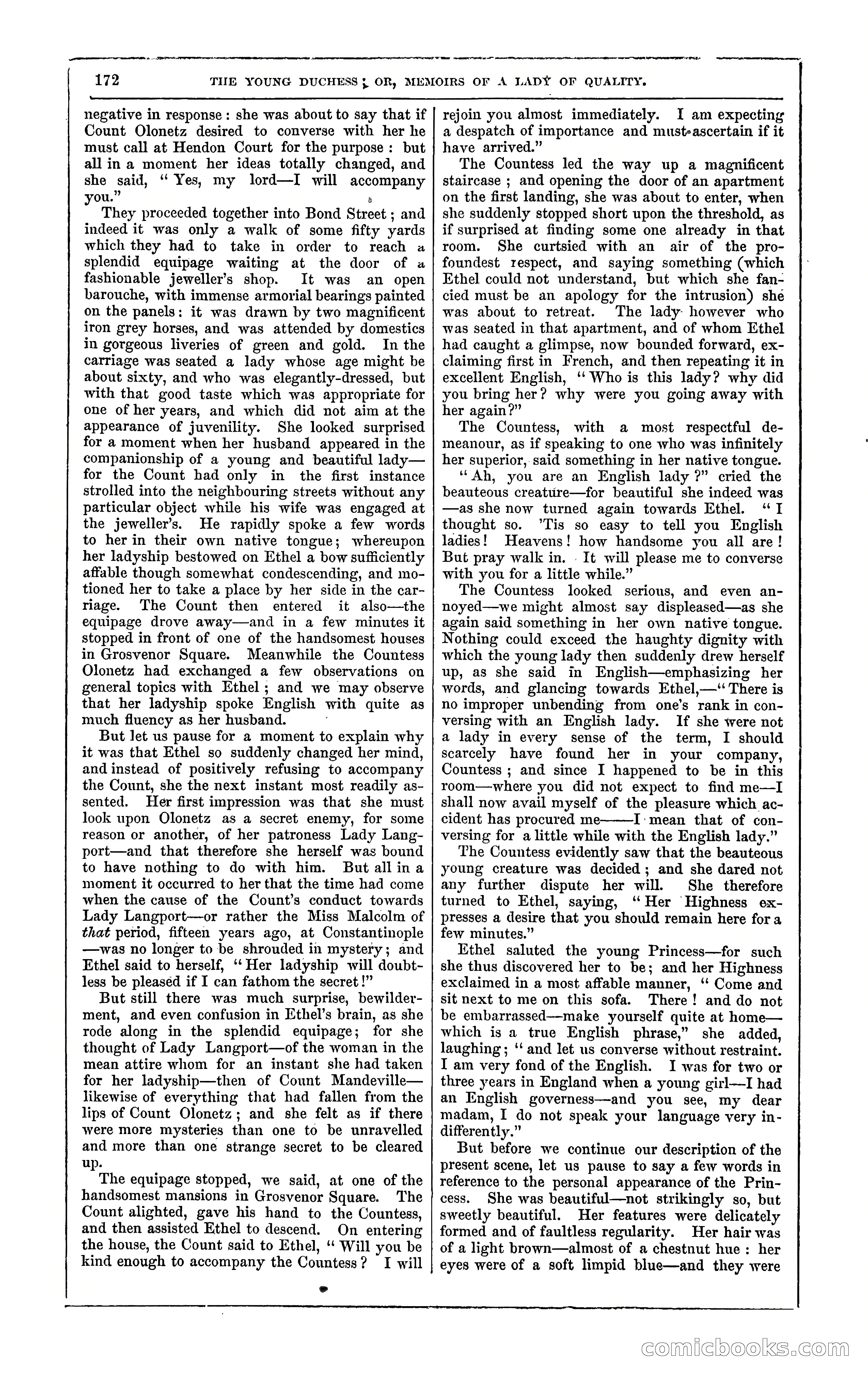 The Young Duchess; or, Memoirs of a Lady of Quality — page 186 of 400