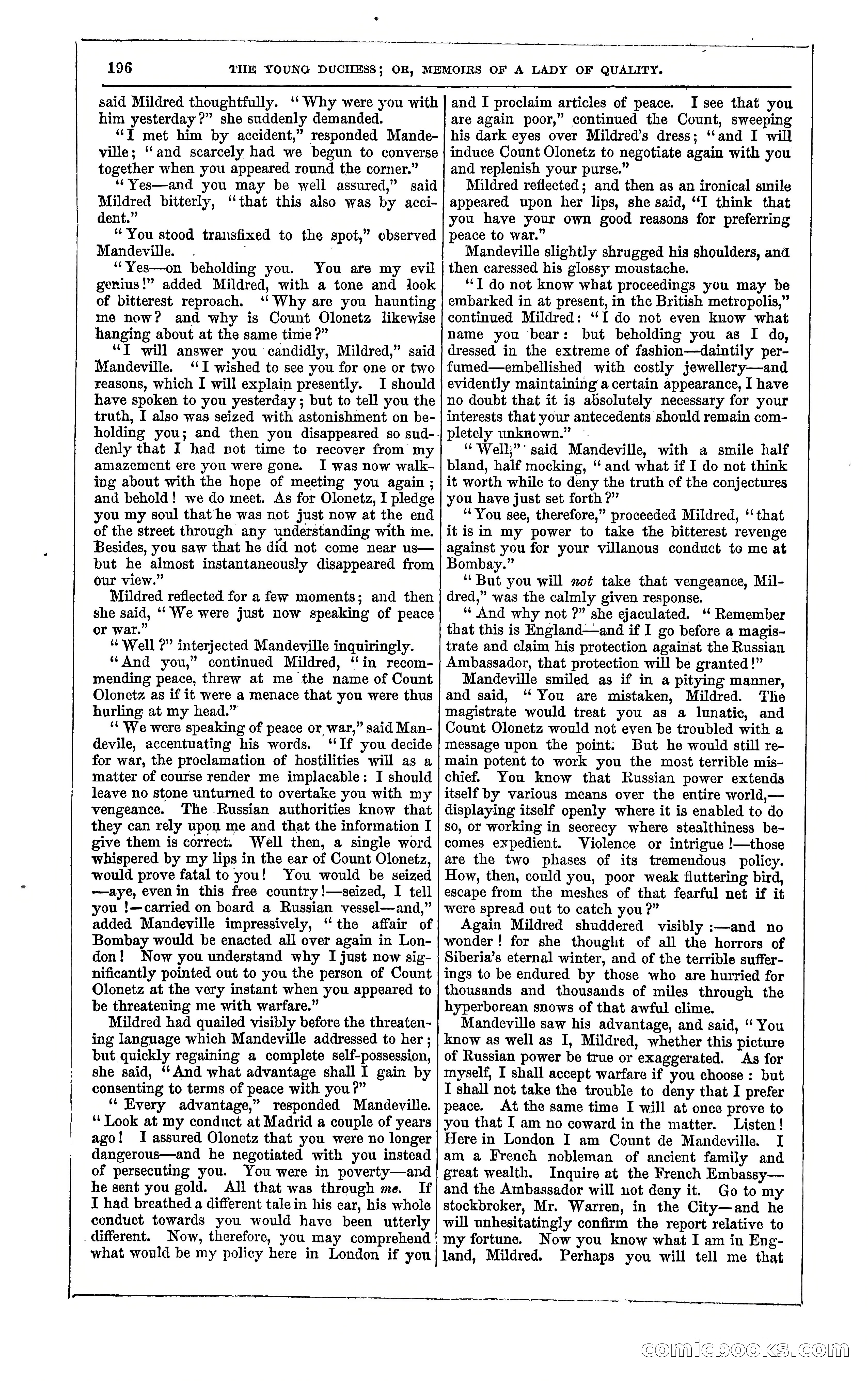 The Young Duchess; or, Memoirs of a Lady of Quality — page 210 of 400