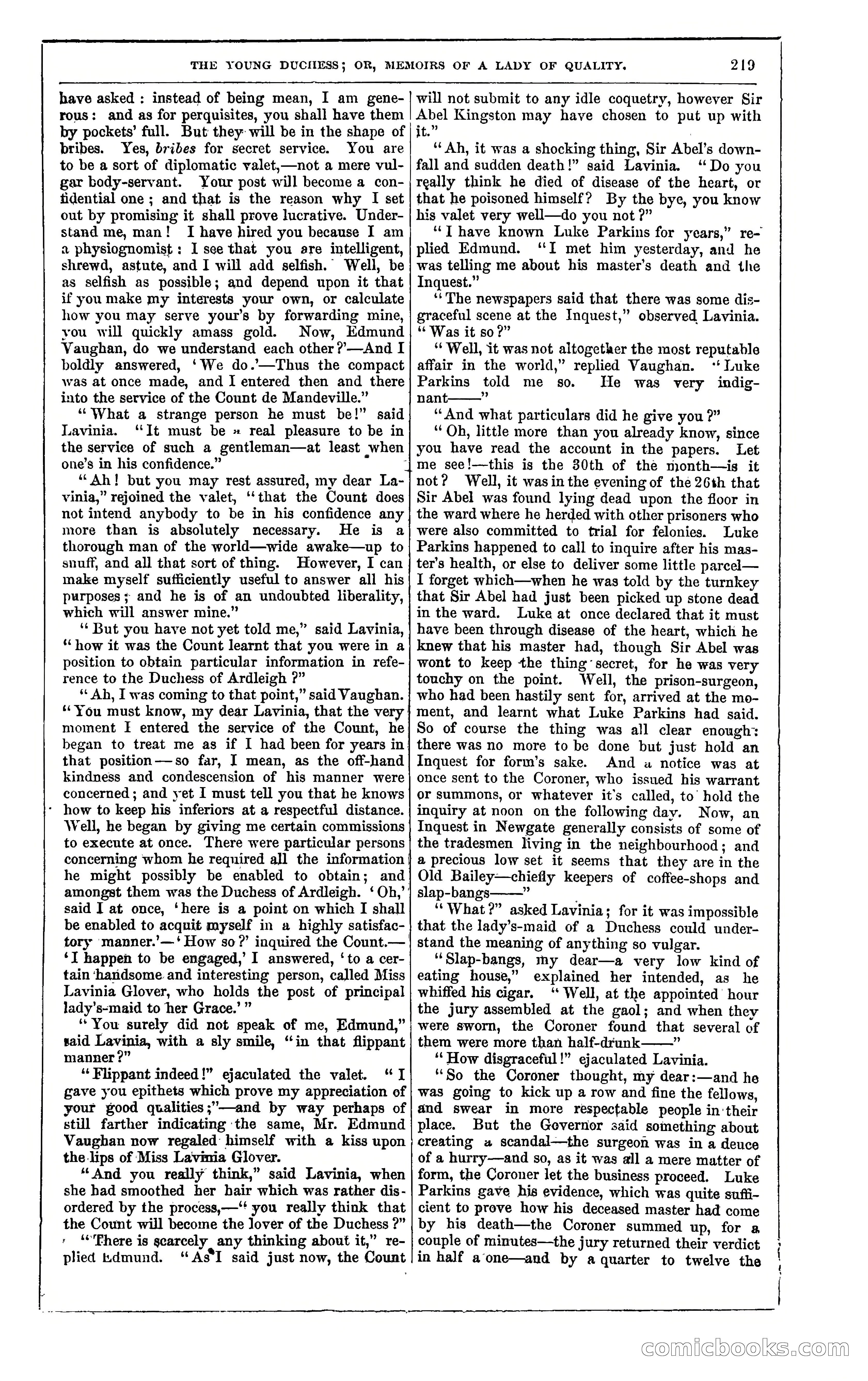 The Young Duchess; or, Memoirs of a Lady of Quality — page 233 of 400