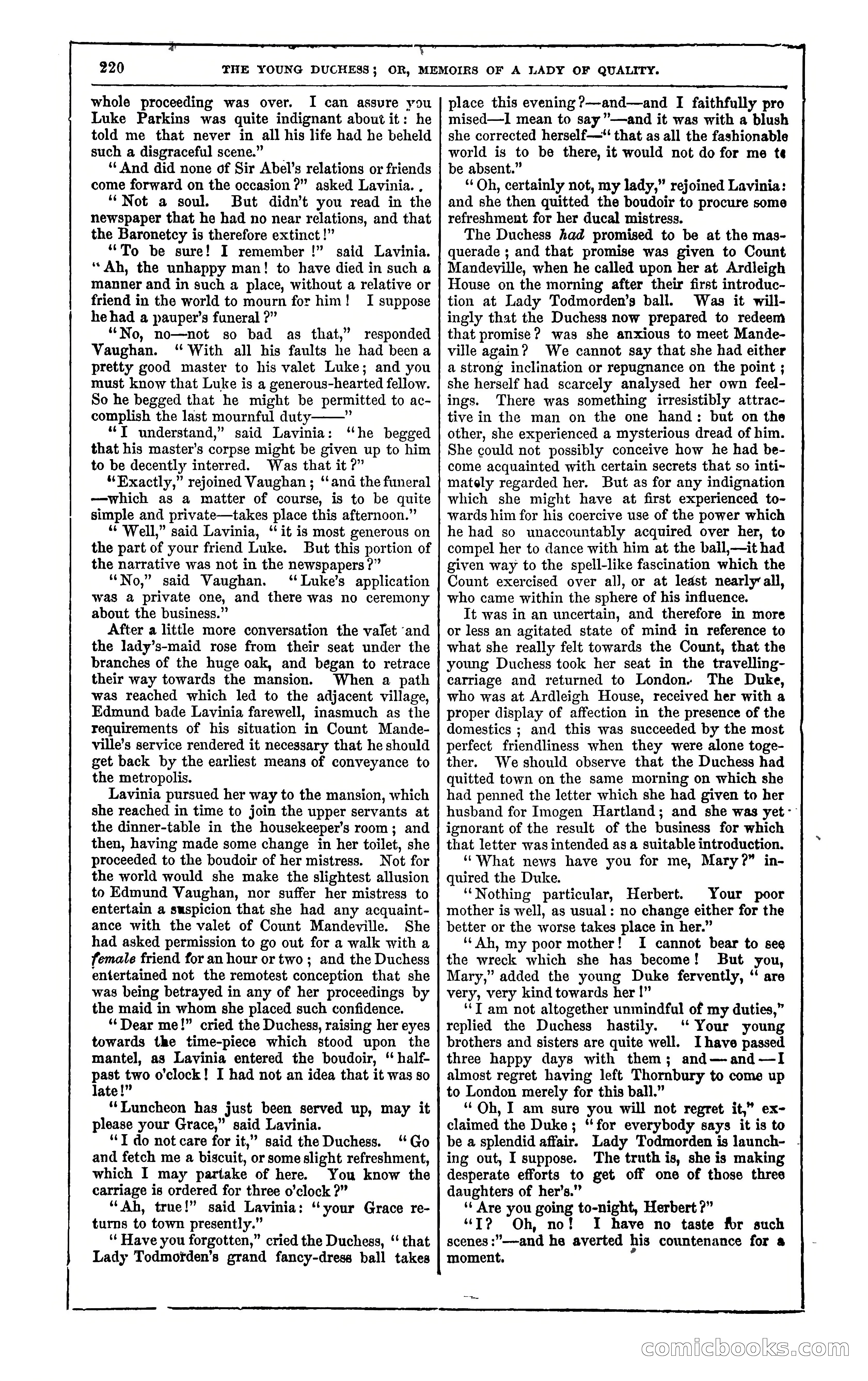 The Young Duchess; or, Memoirs of a Lady of Quality — page 234 of 400