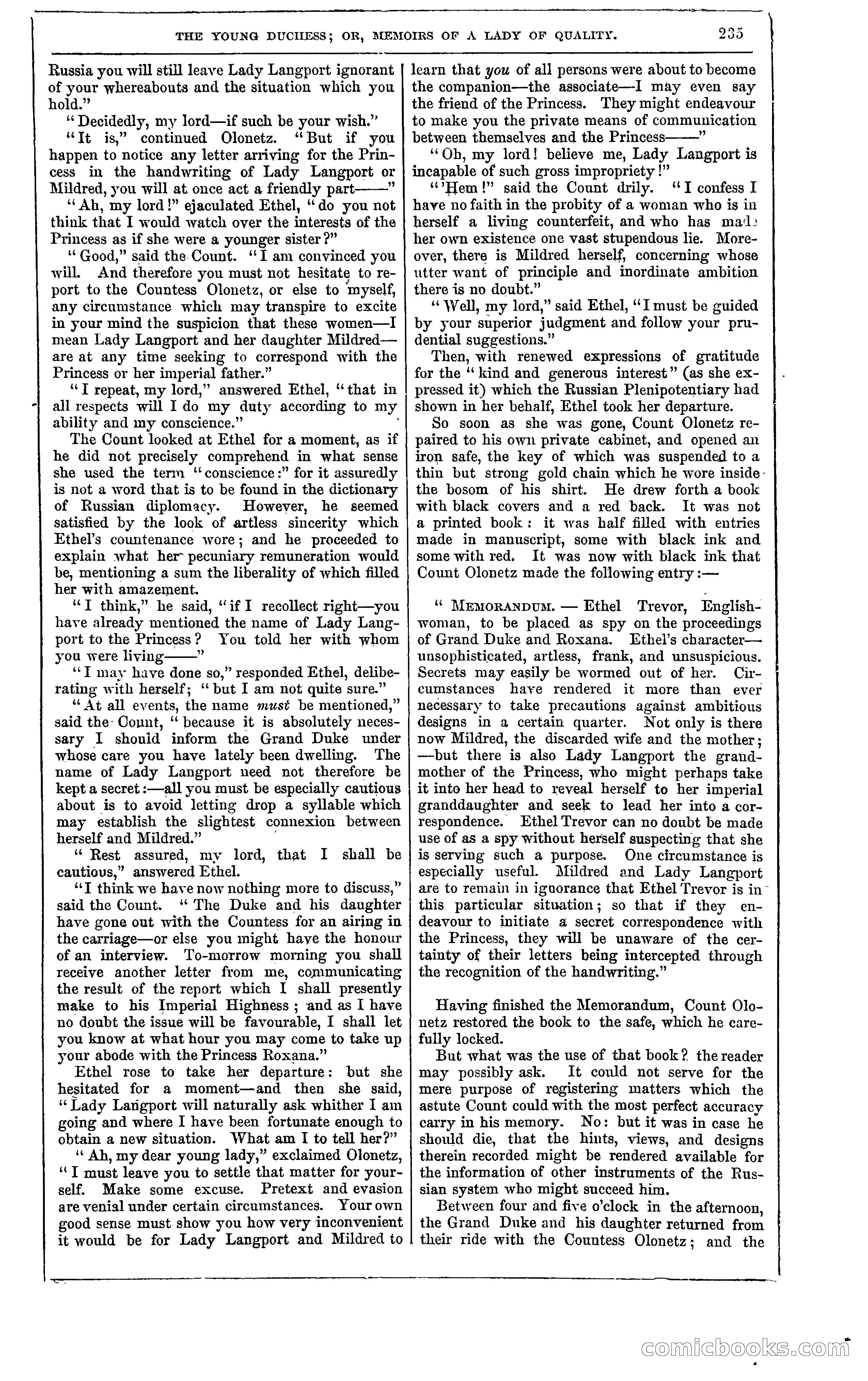 The Young Duchess; or, Memoirs of a Lady of Quality — page 249 of 400