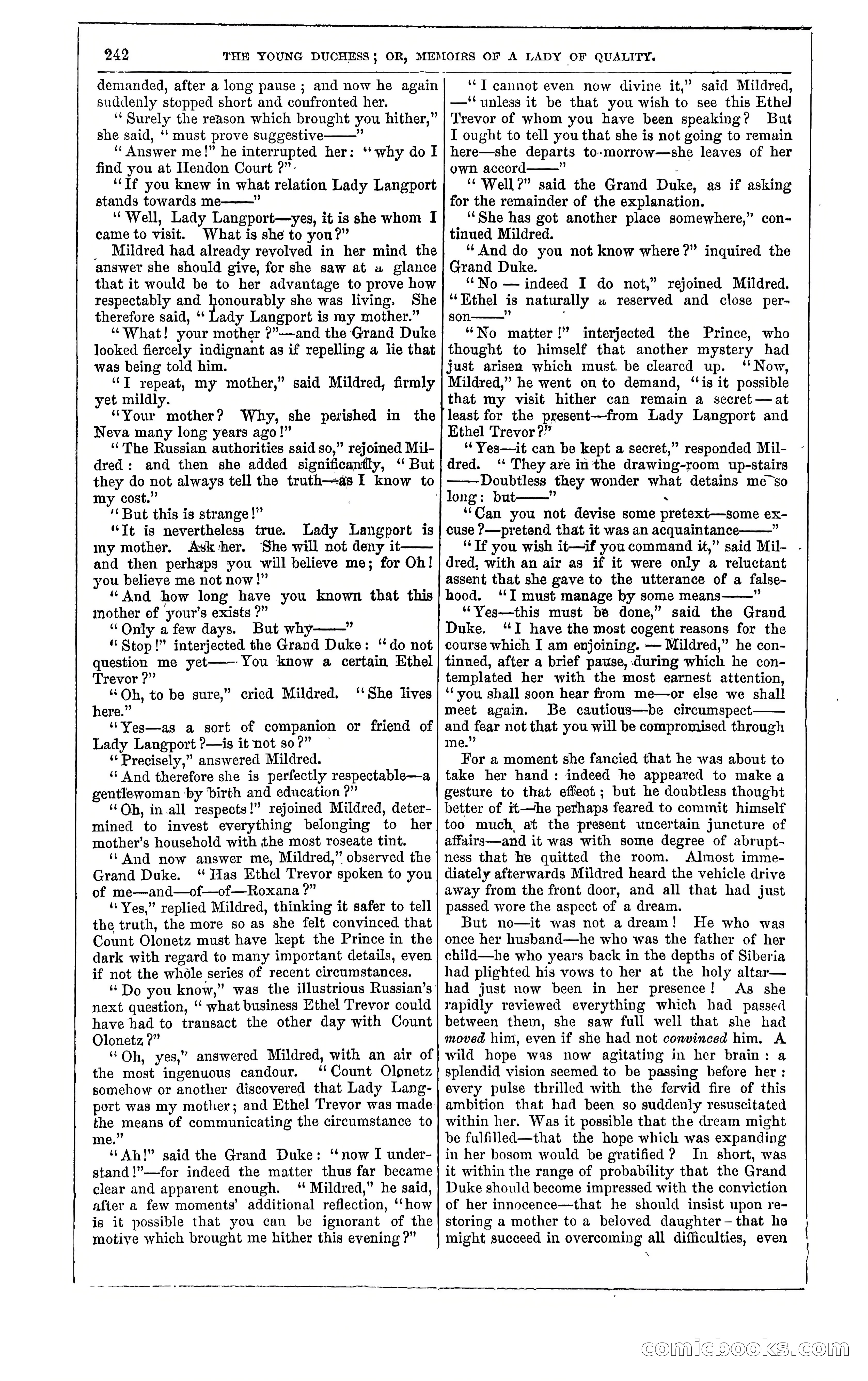 The Young Duchess; or, Memoirs of a Lady of Quality — page 256 of 400