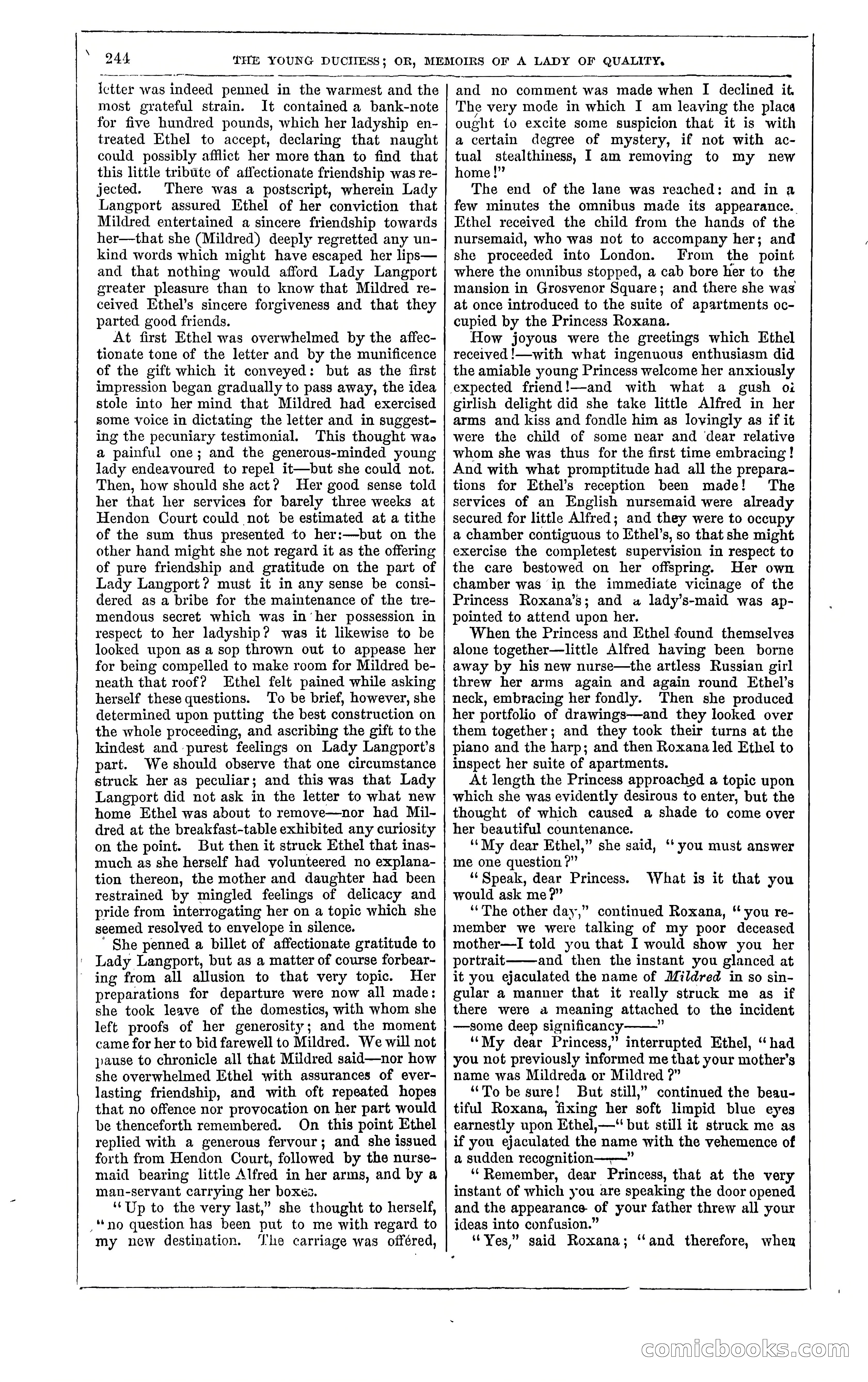 The Young Duchess; or, Memoirs of a Lady of Quality — page 258 of 400