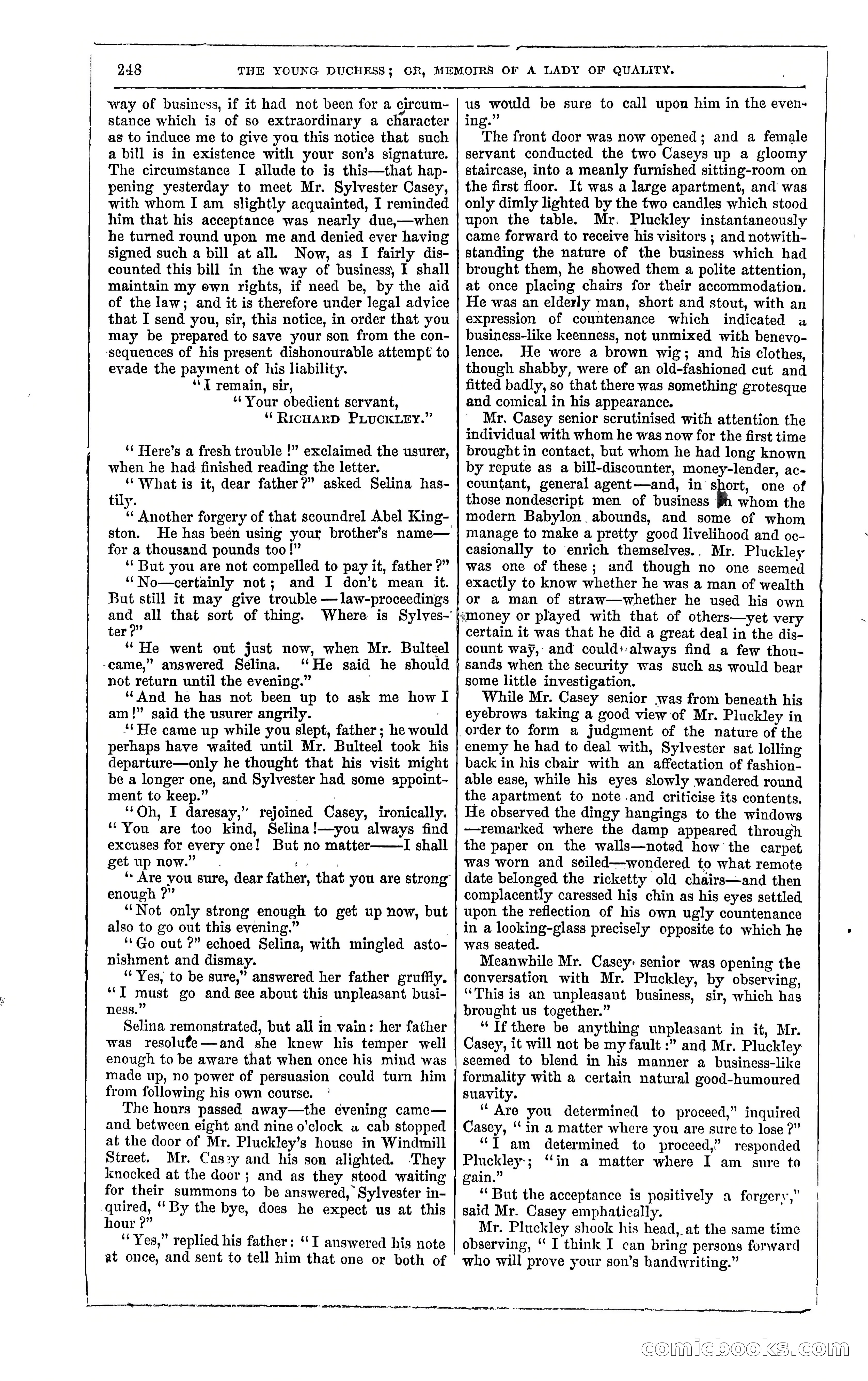 The Young Duchess; or, Memoirs of a Lady of Quality — page 262 of 400