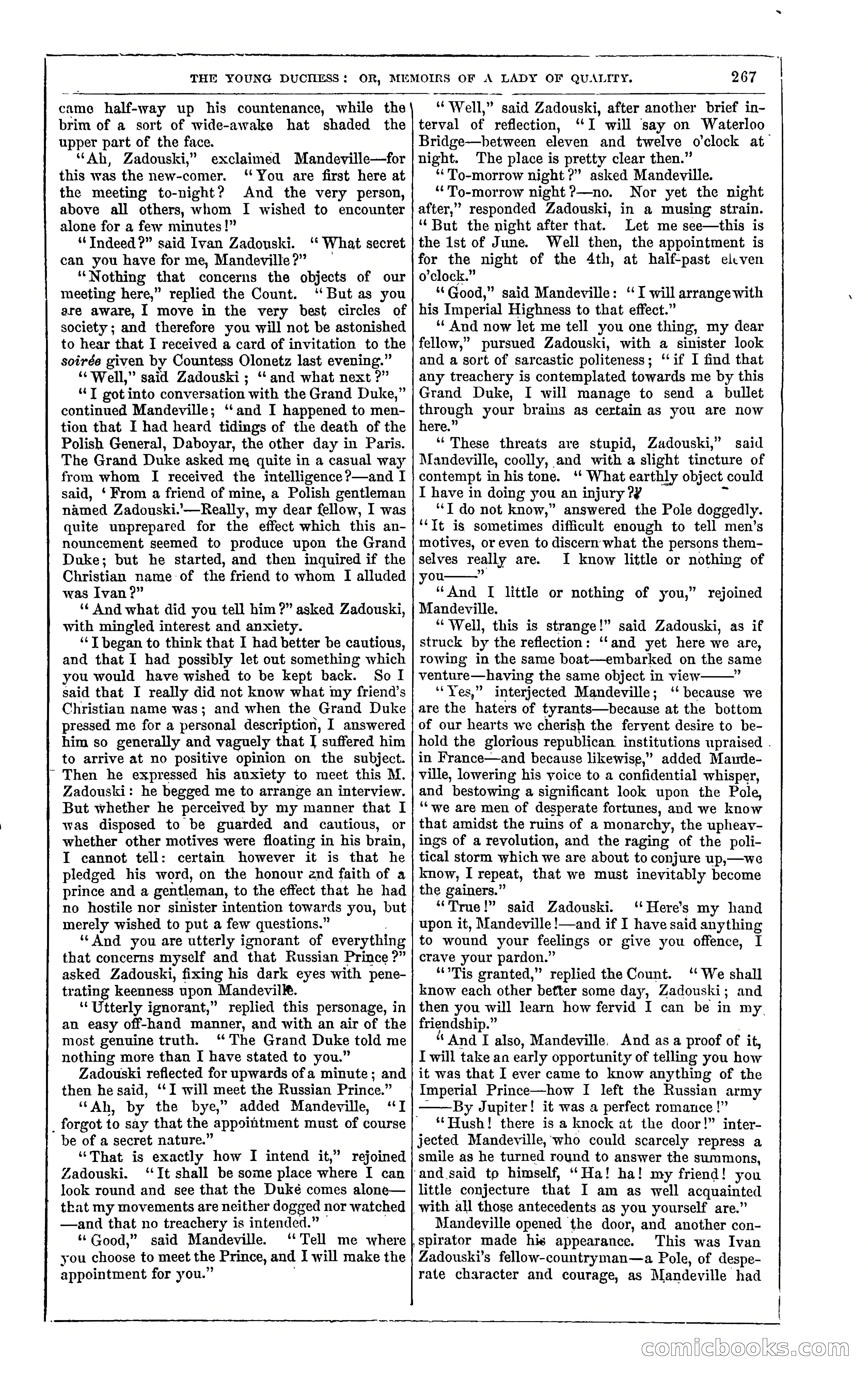 The Young Duchess; or, Memoirs of a Lady of Quality — page 281 of 400