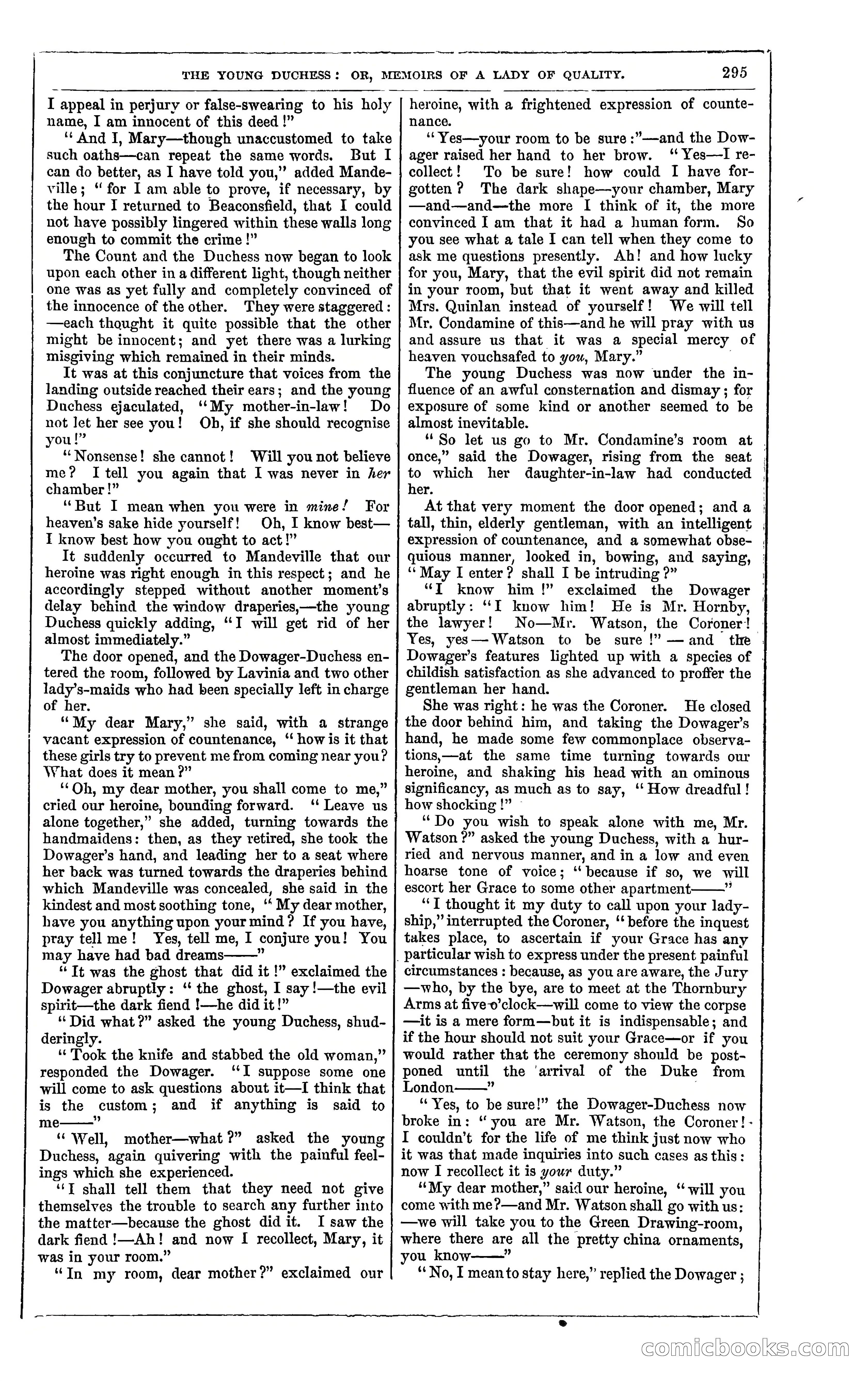 The Young Duchess; or, Memoirs of a Lady of Quality — page 309 of 400