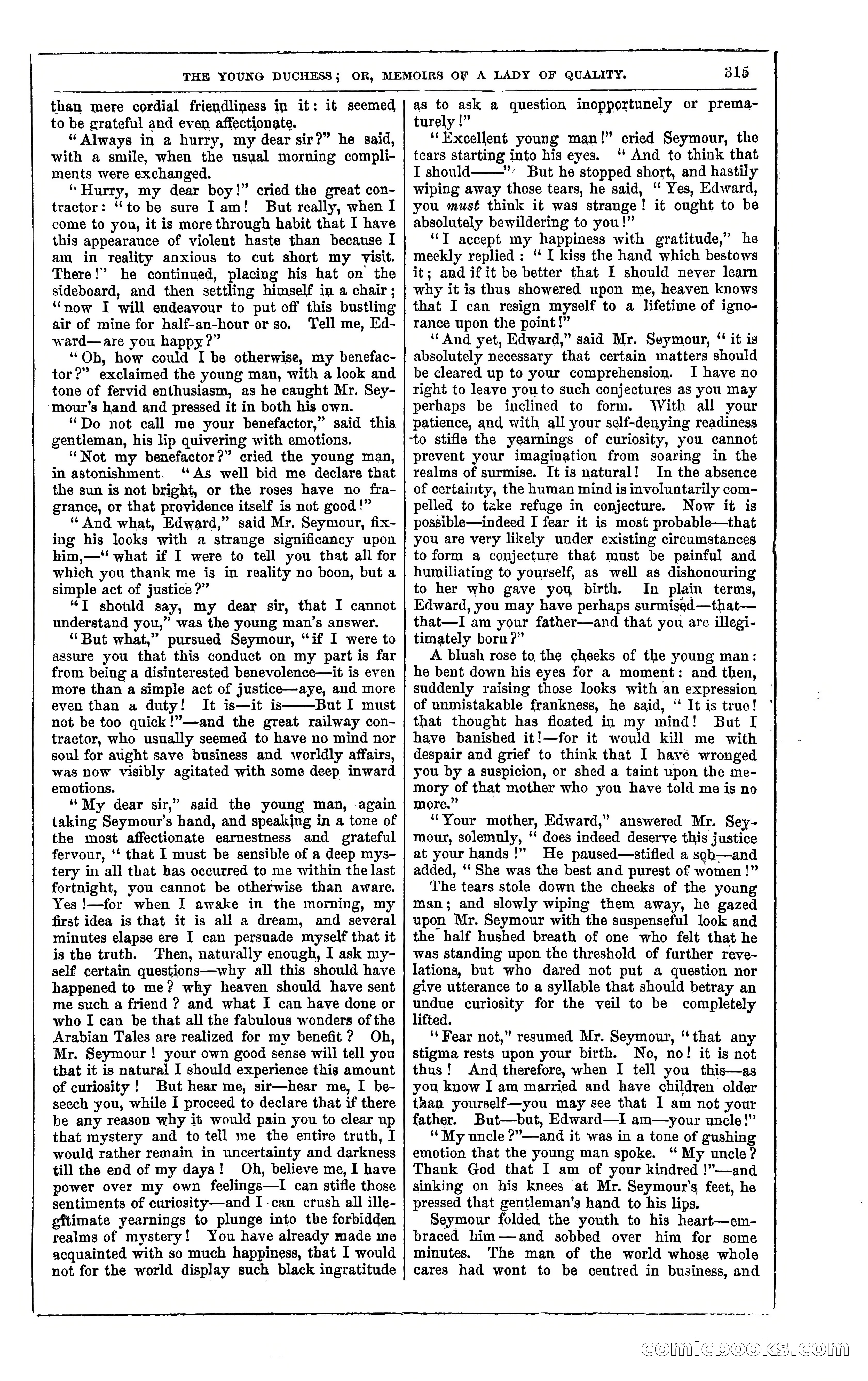 The Young Duchess; or, Memoirs of a Lady of Quality — page 329 of 400