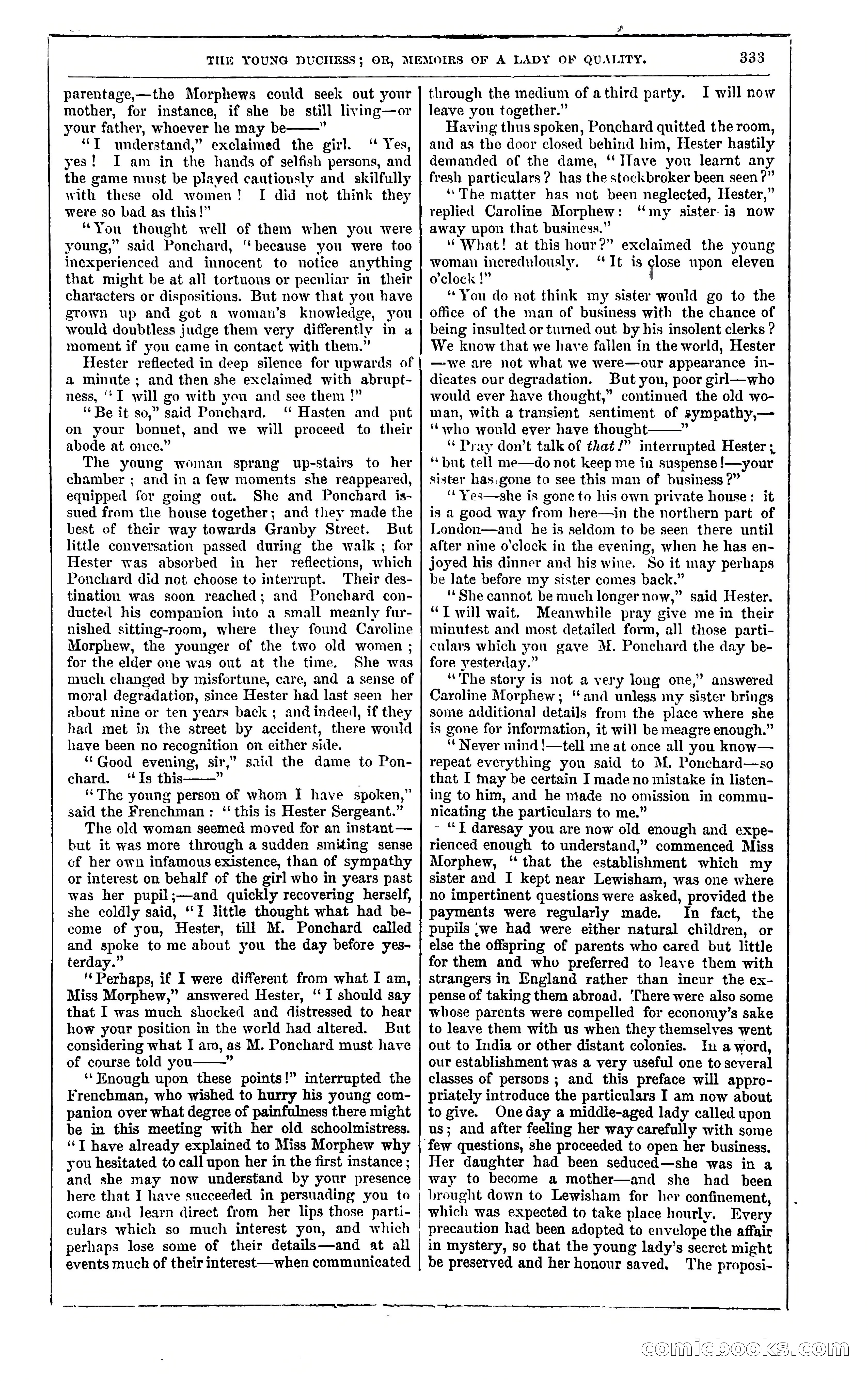 The Young Duchess; or, Memoirs of a Lady of Quality — page 347 of 400