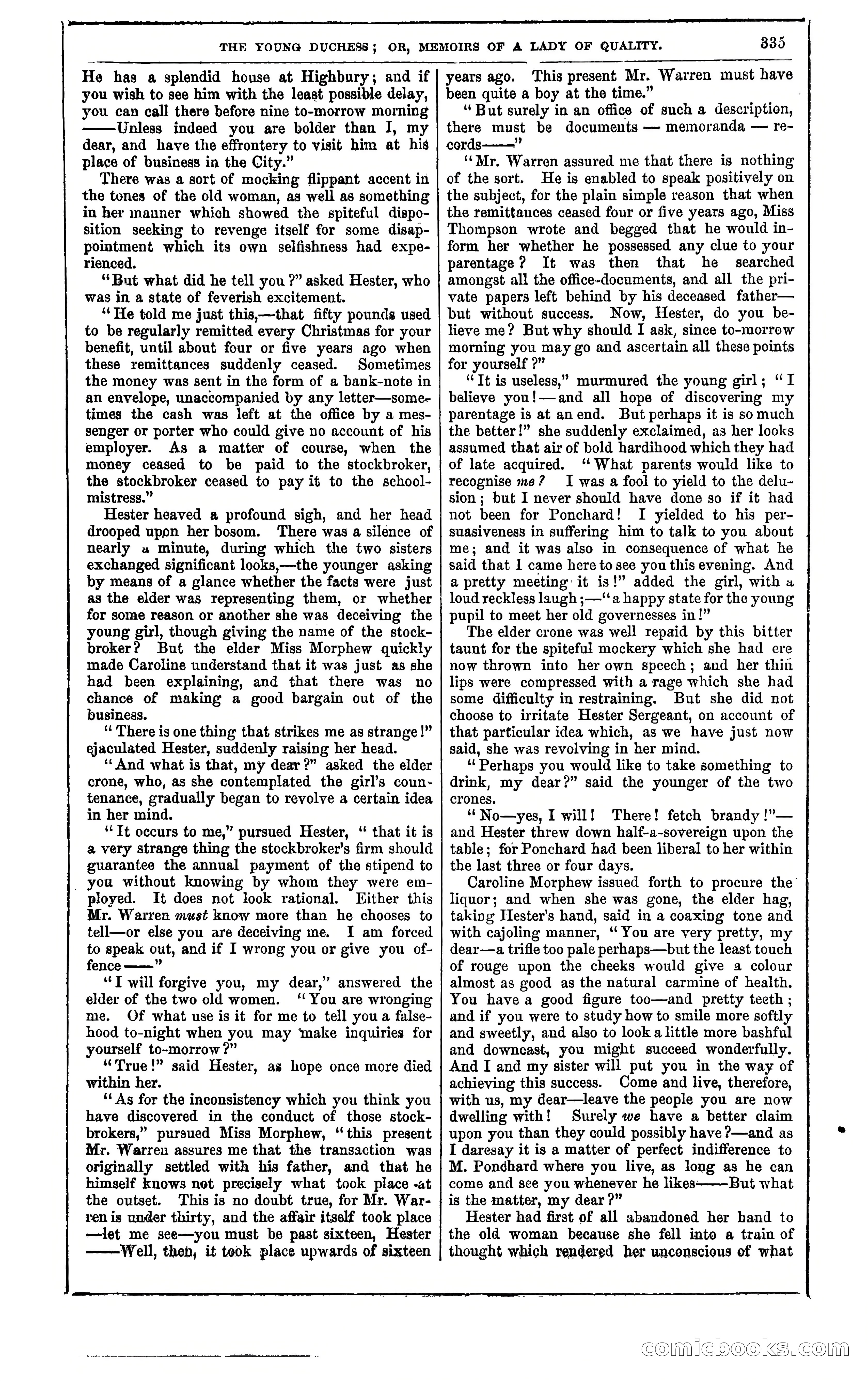 The Young Duchess; or, Memoirs of a Lady of Quality — page 349 of 400