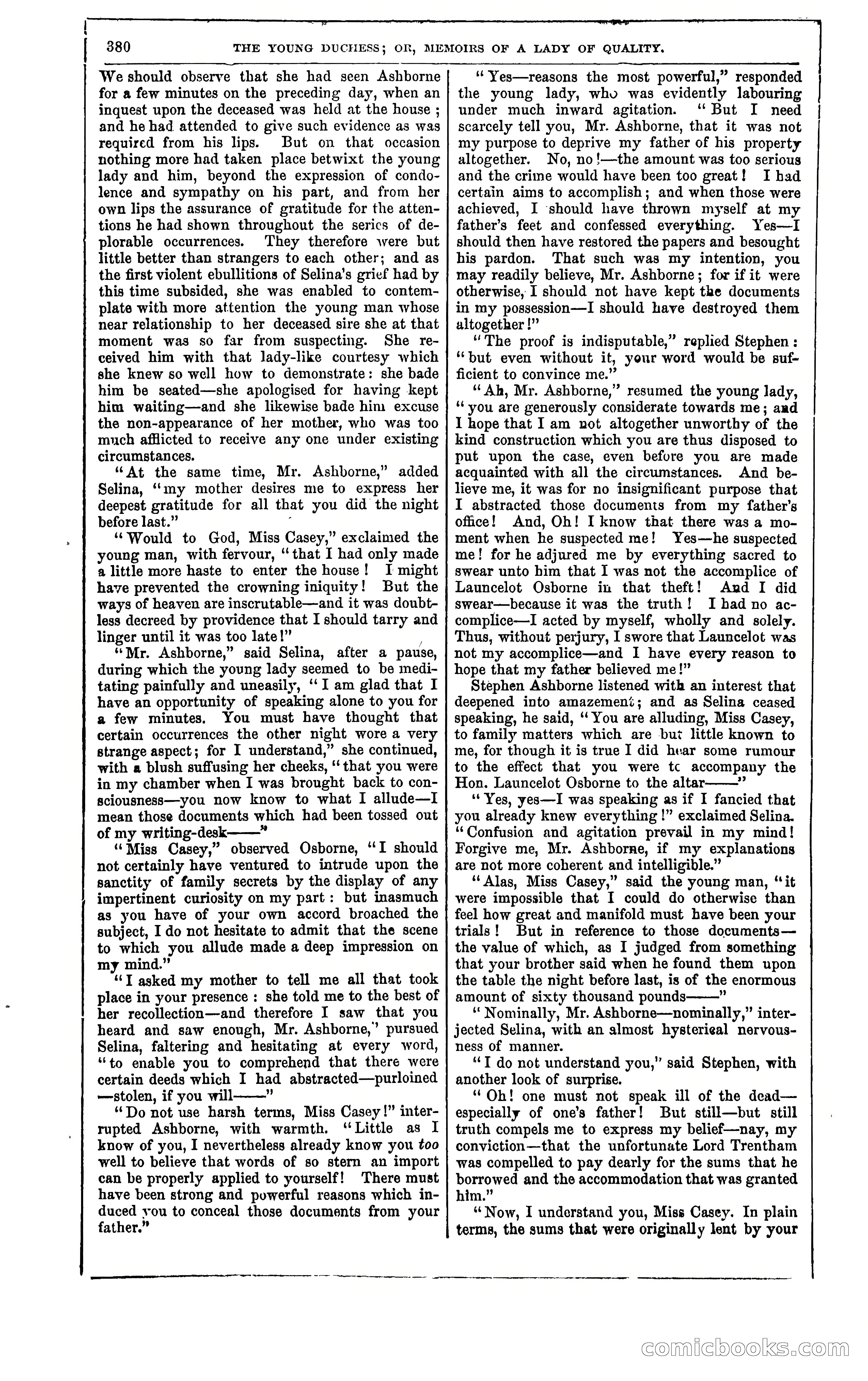The Young Duchess; or, Memoirs of a Lady of Quality — page 394 of 400