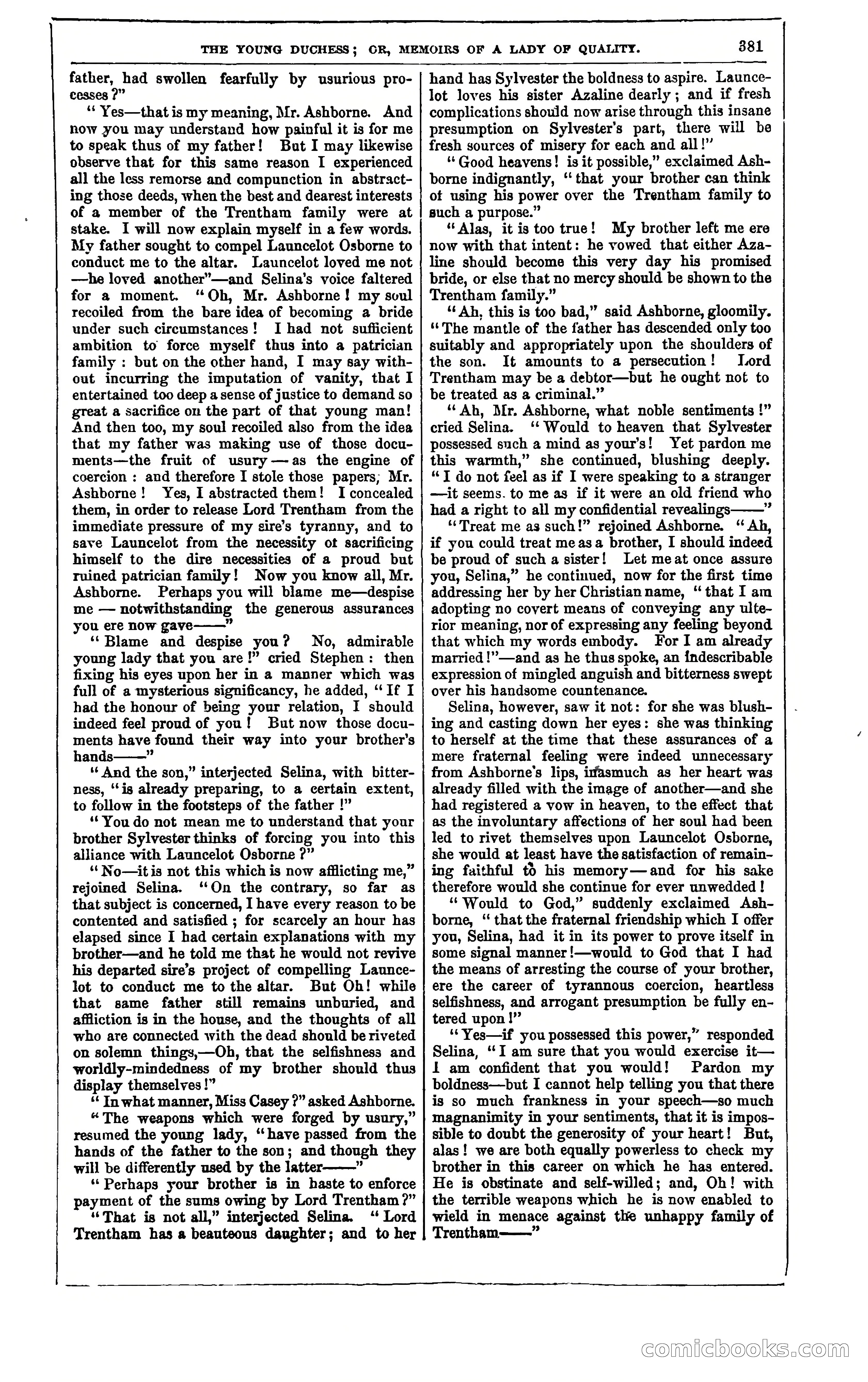 The Young Duchess; or, Memoirs of a Lady of Quality — page 395 of 400