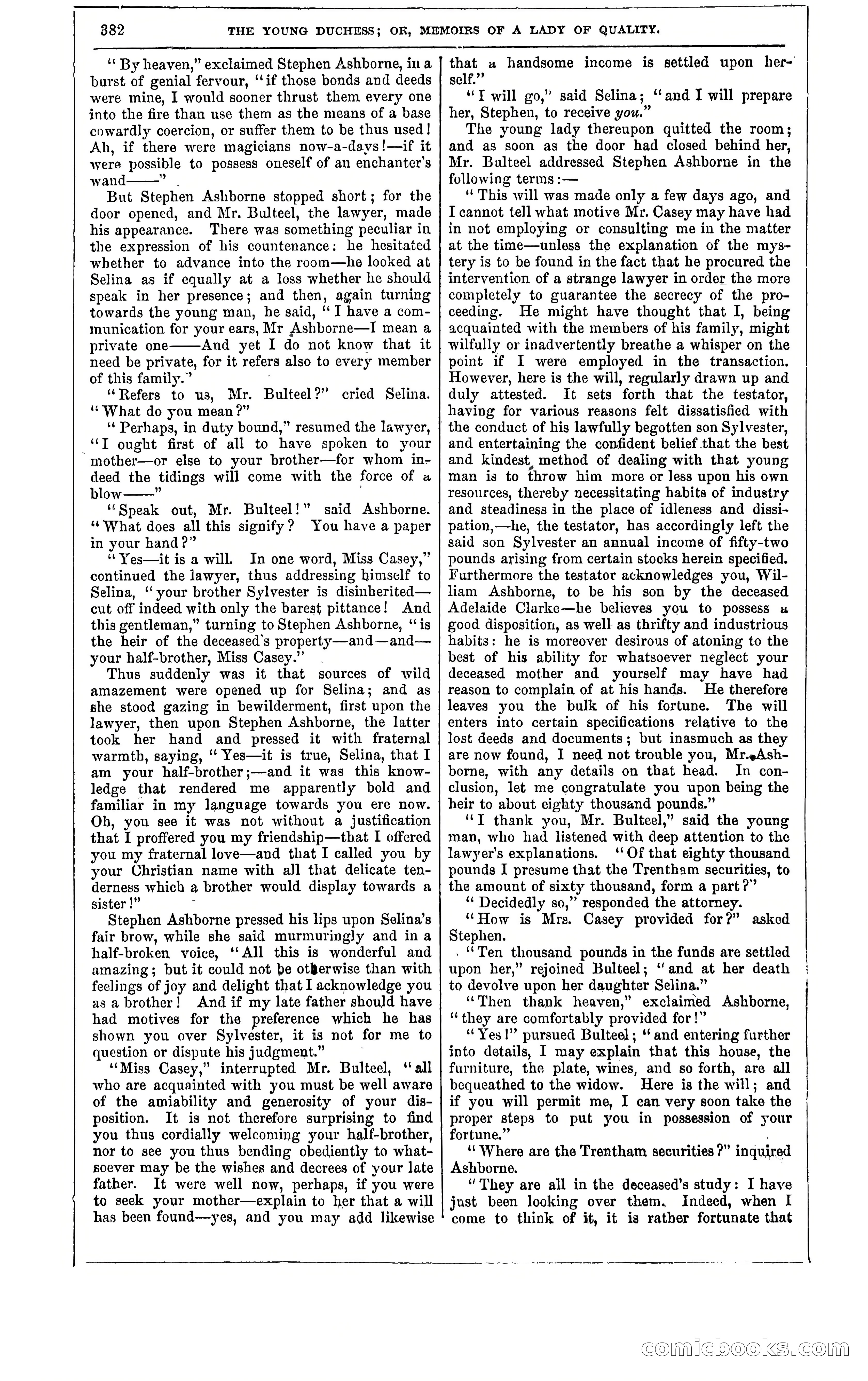 The Young Duchess; or, Memoirs of a Lady of Quality — page 396 of 400