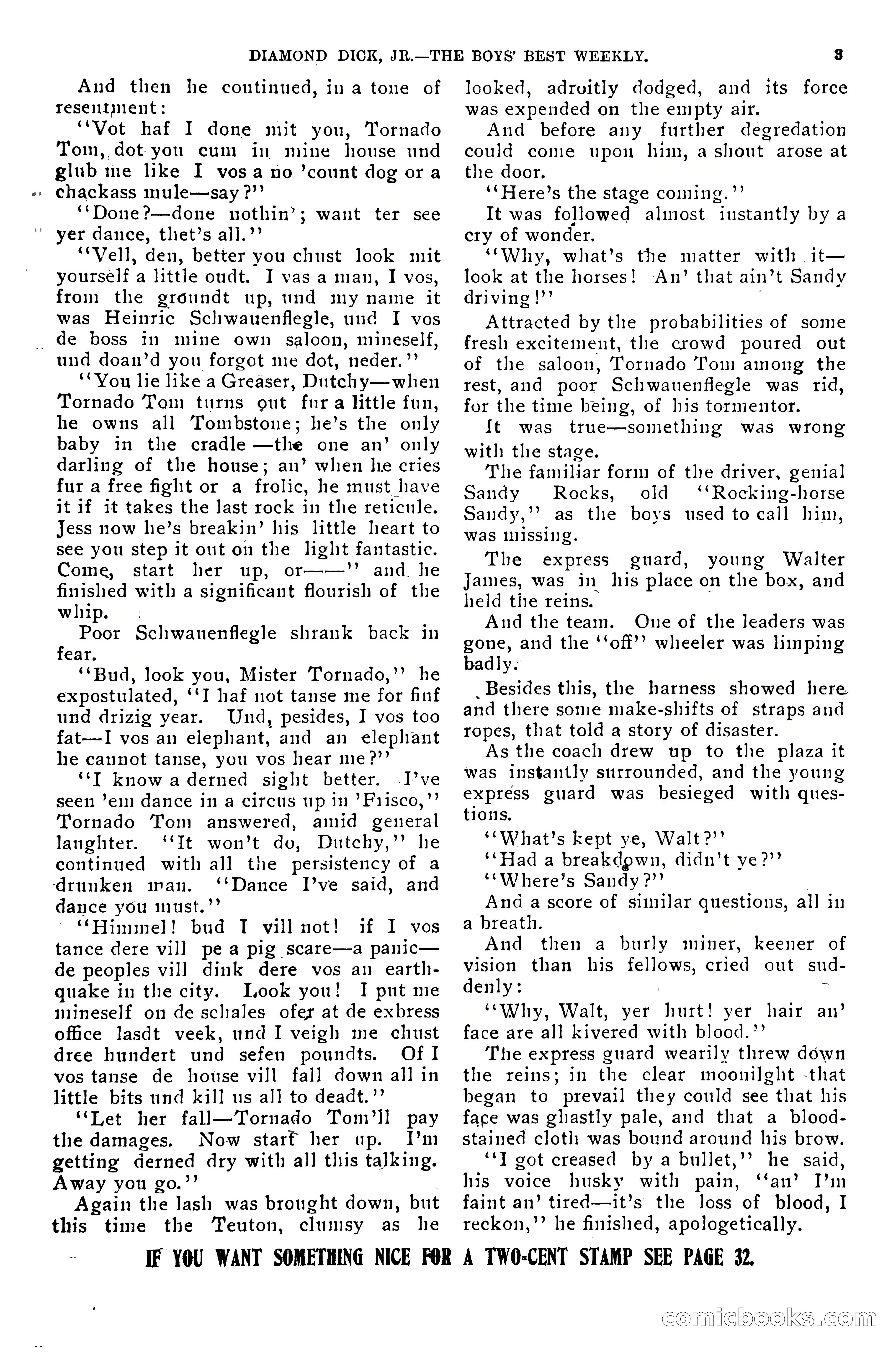 Dashing Diamond Dick, or, The Tigers of Tombstone — page 7 of 40