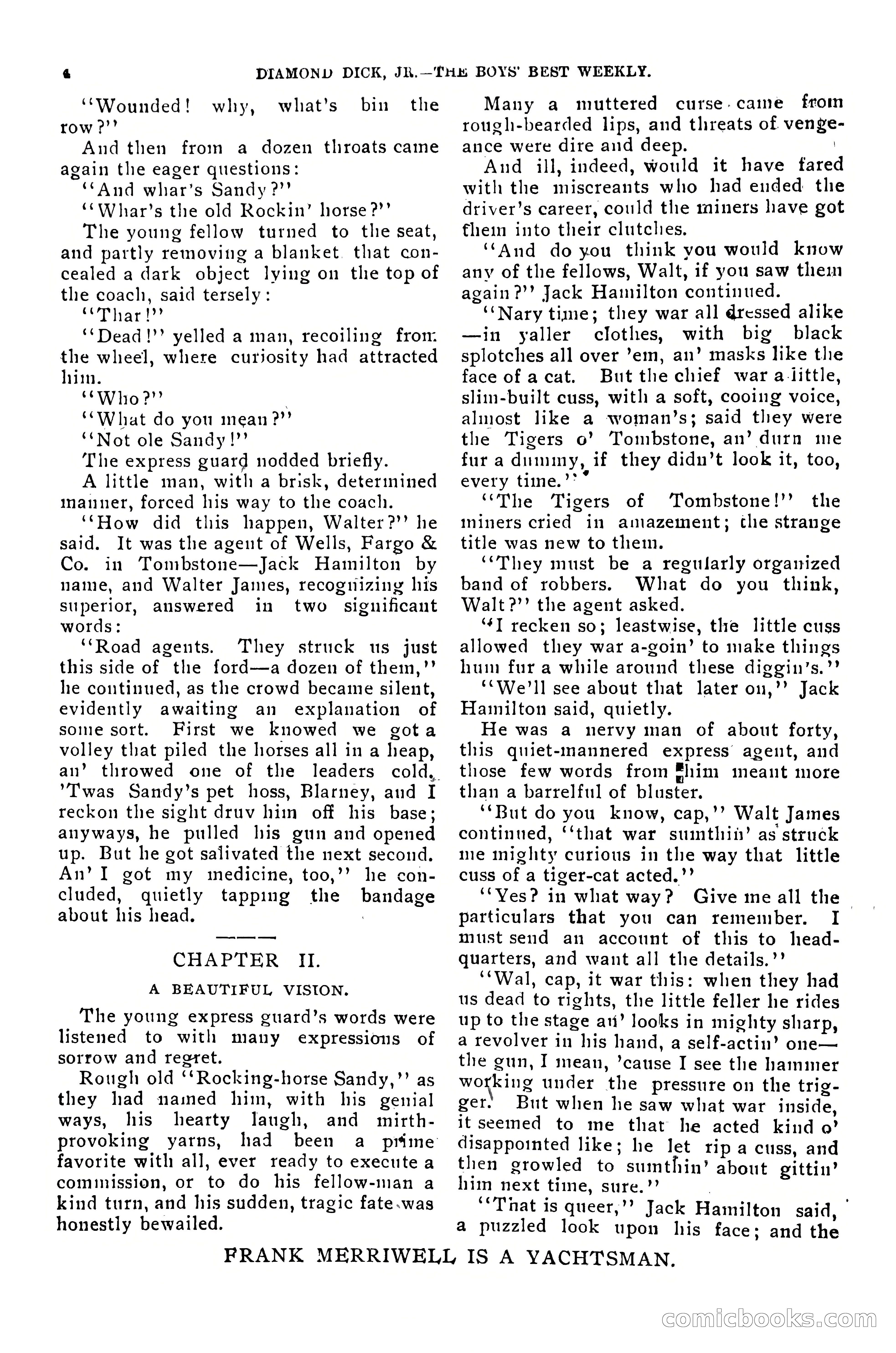 Dashing Diamond Dick, or, The Tigers of Tombstone — page 8 of 40