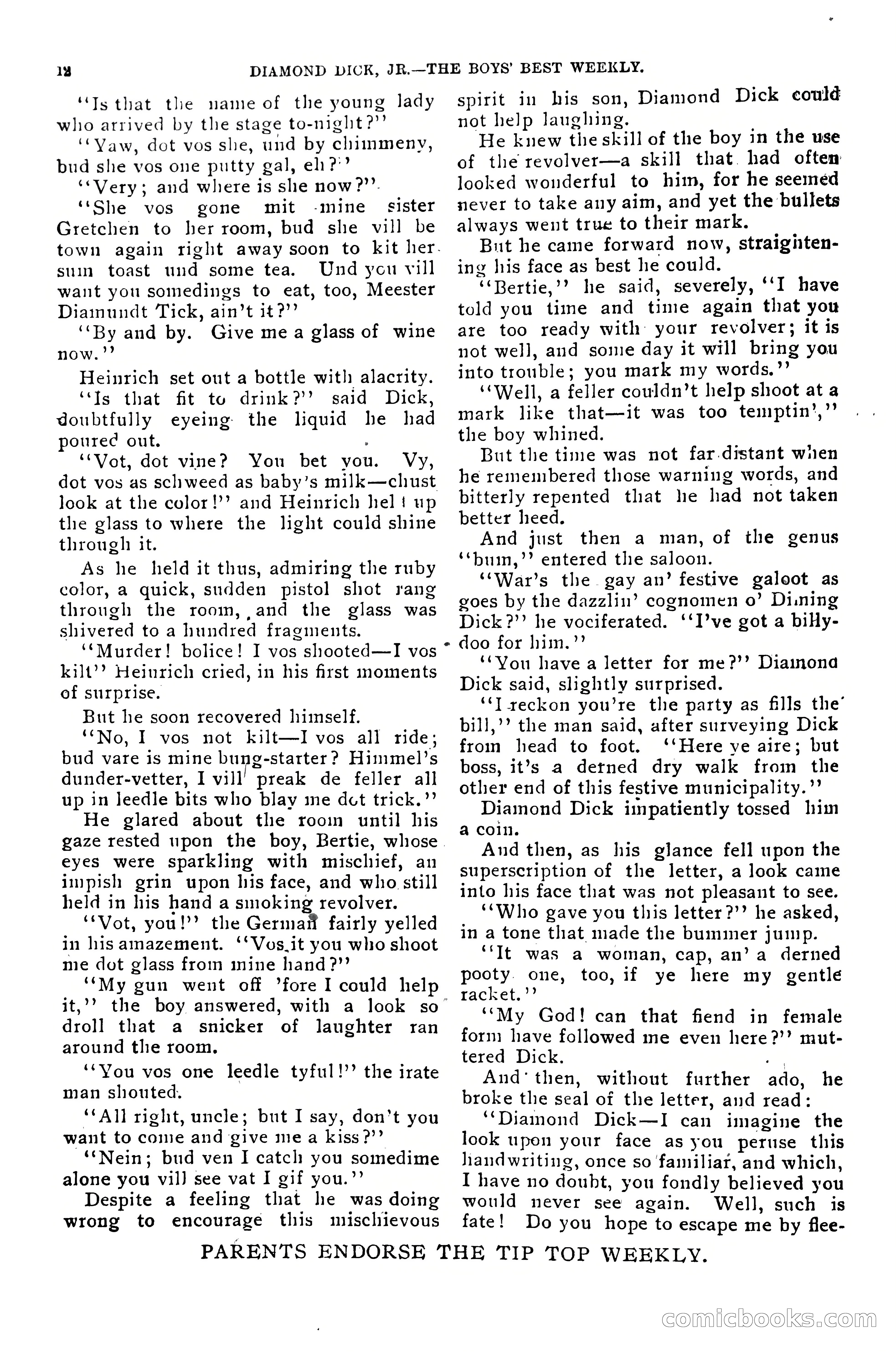 Dashing Diamond Dick, or, The Tigers of Tombstone — page 16 of 40