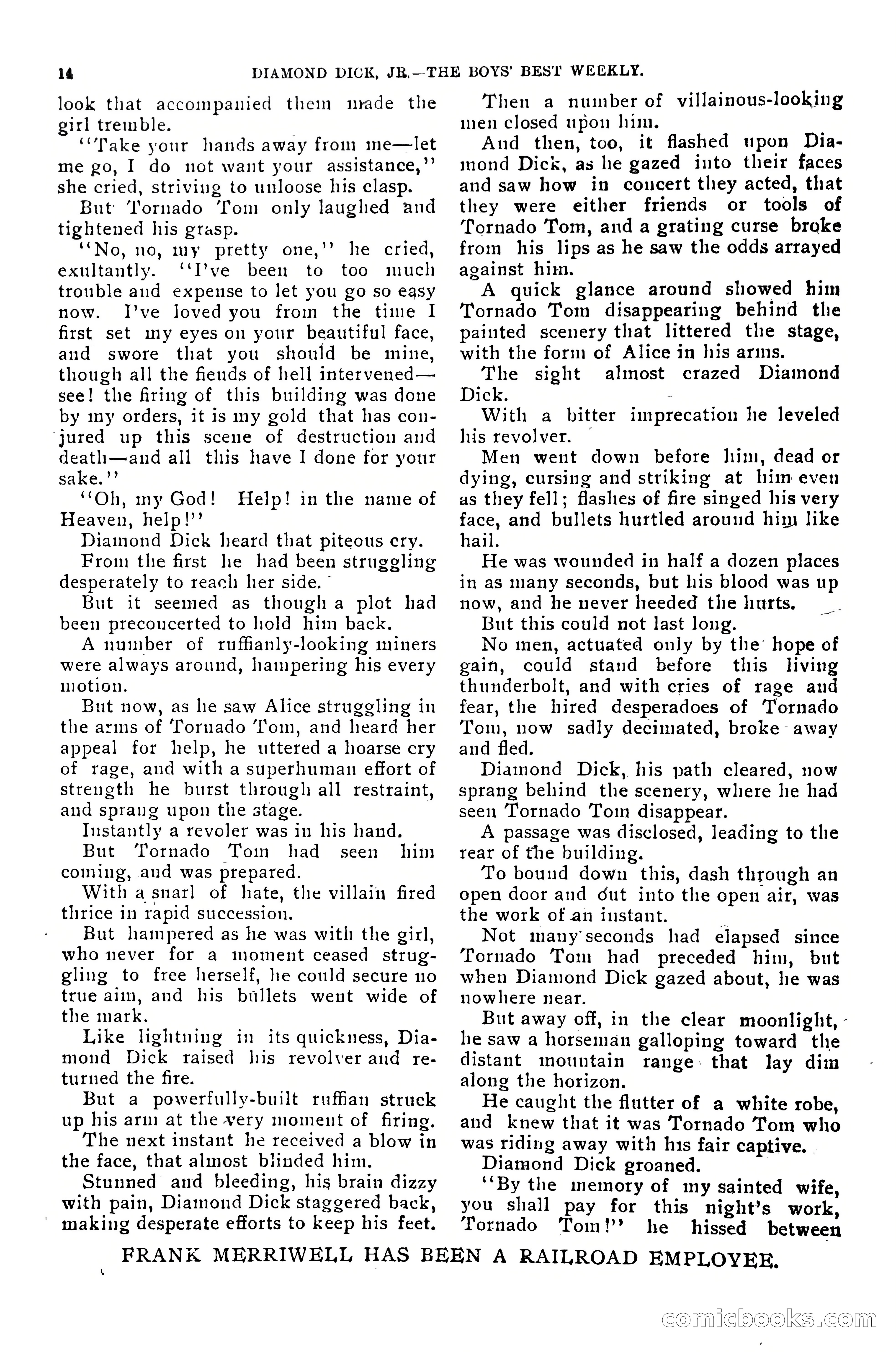 Dashing Diamond Dick, or, The Tigers of Tombstone — page 18 of 40