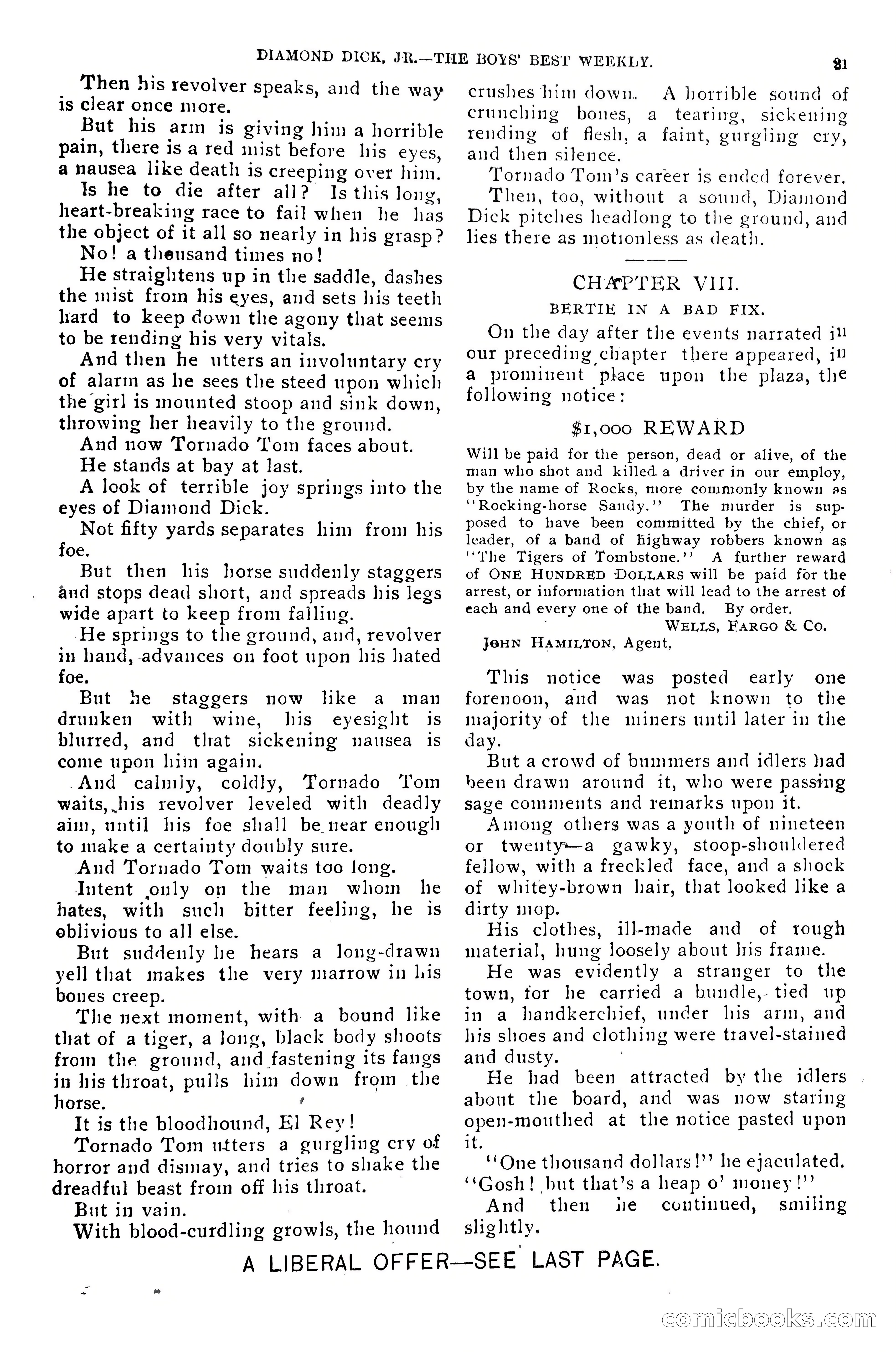 Dashing Diamond Dick, or, The Tigers of Tombstone — page 25 of 40