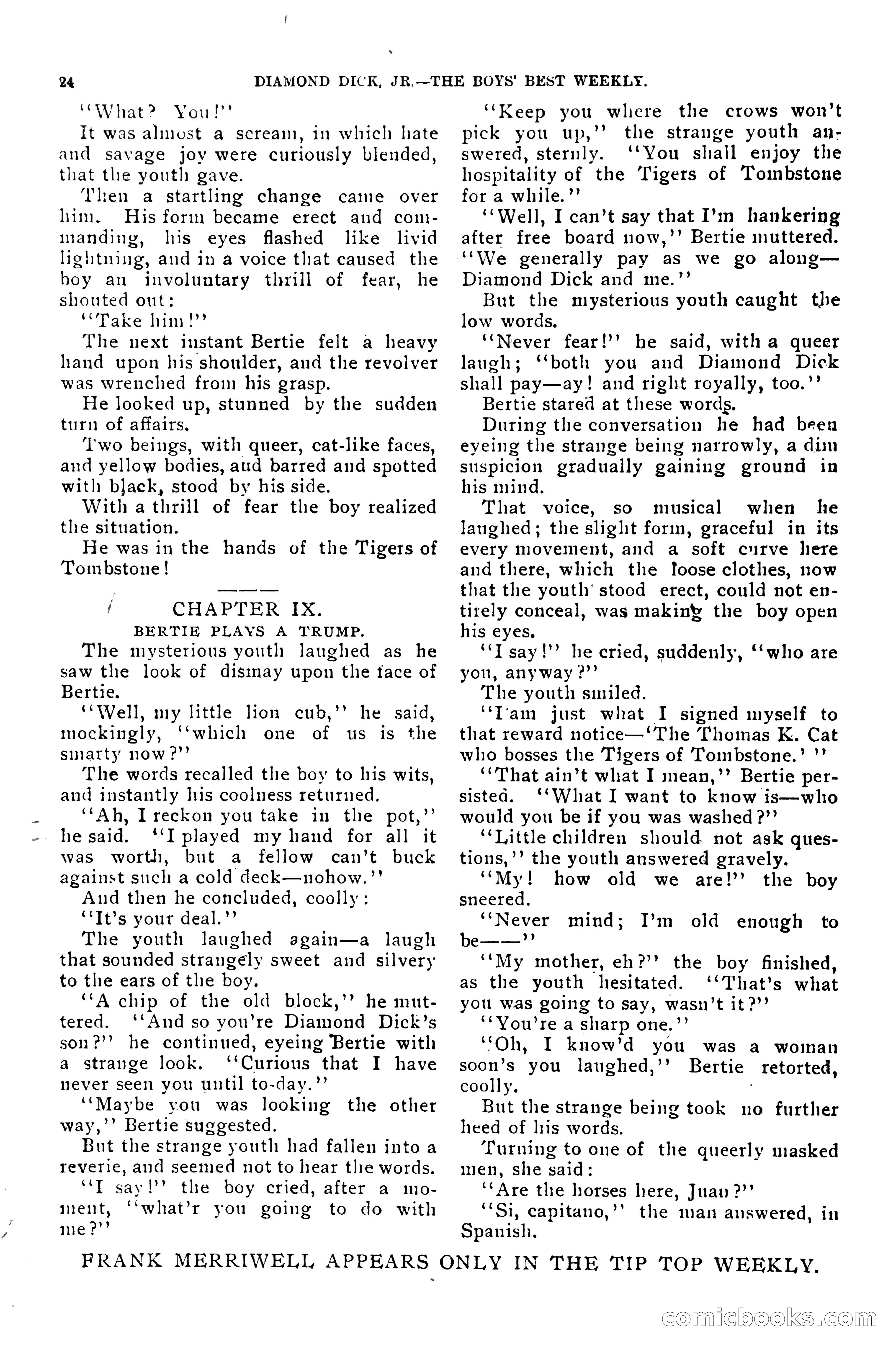 Dashing Diamond Dick, or, The Tigers of Tombstone — page 28 of 40