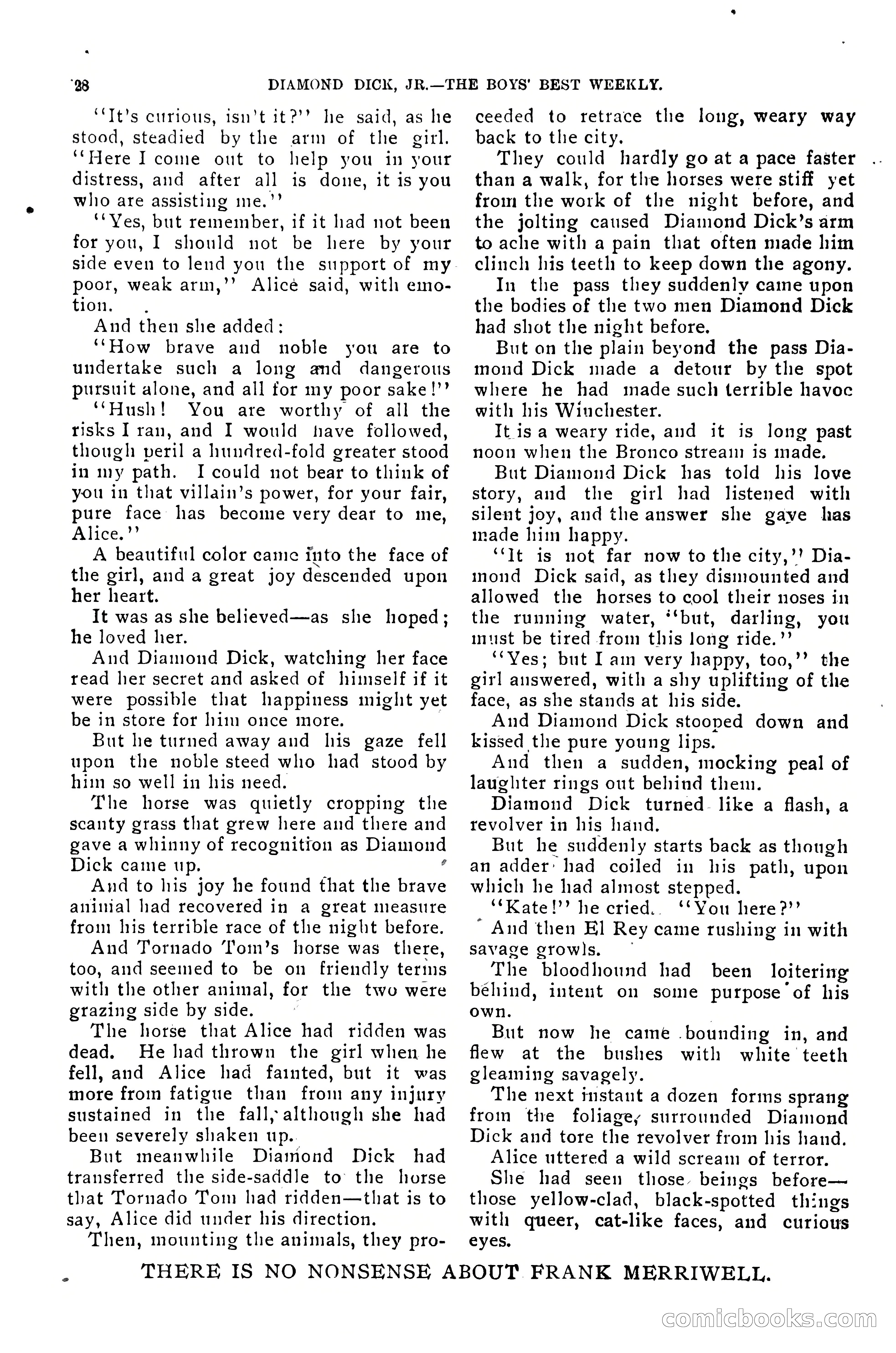 Dashing Diamond Dick, or, The Tigers of Tombstone — page 32 of 40