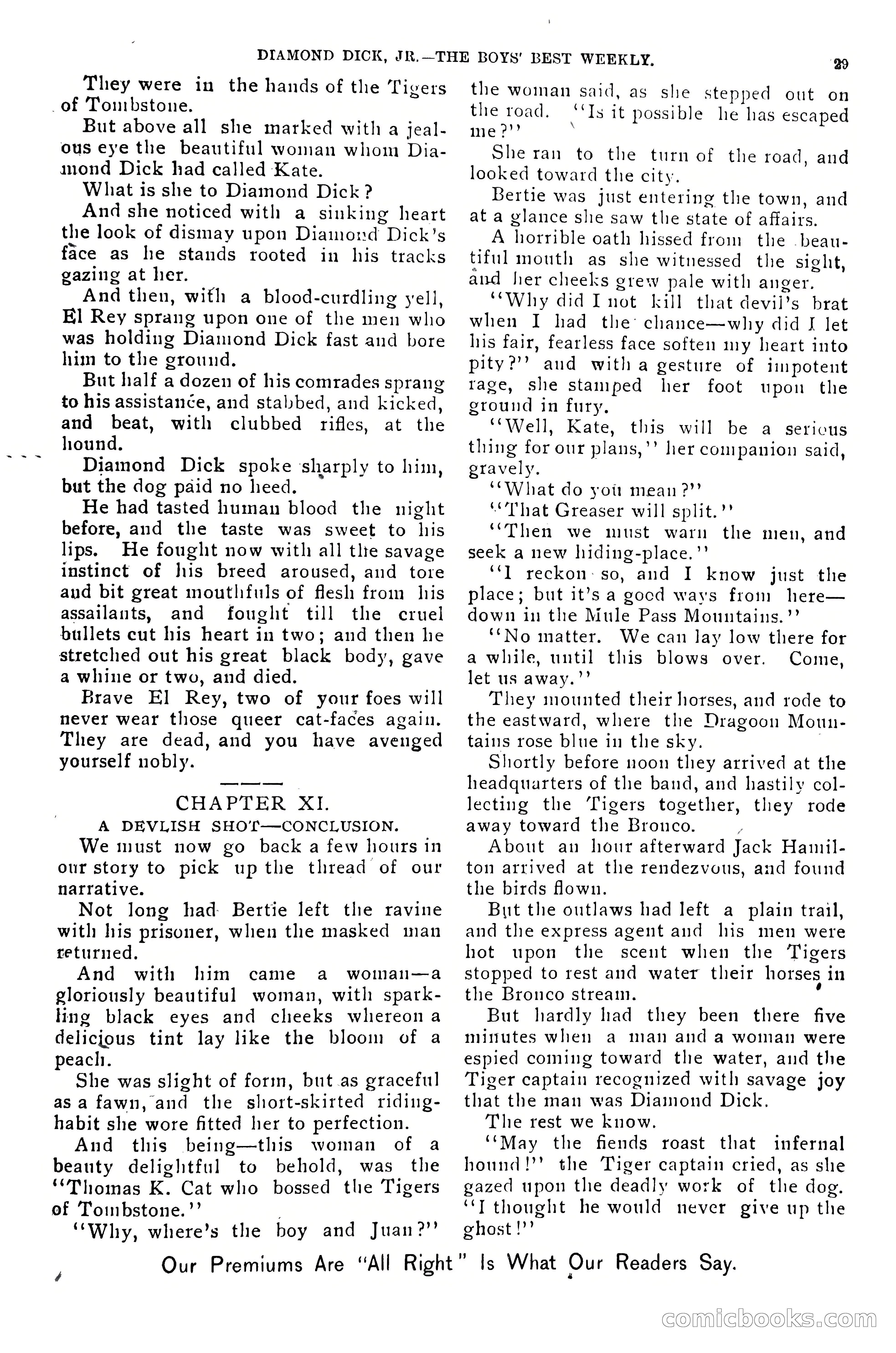 Dashing Diamond Dick, or, The Tigers of Tombstone — page 33 of 40