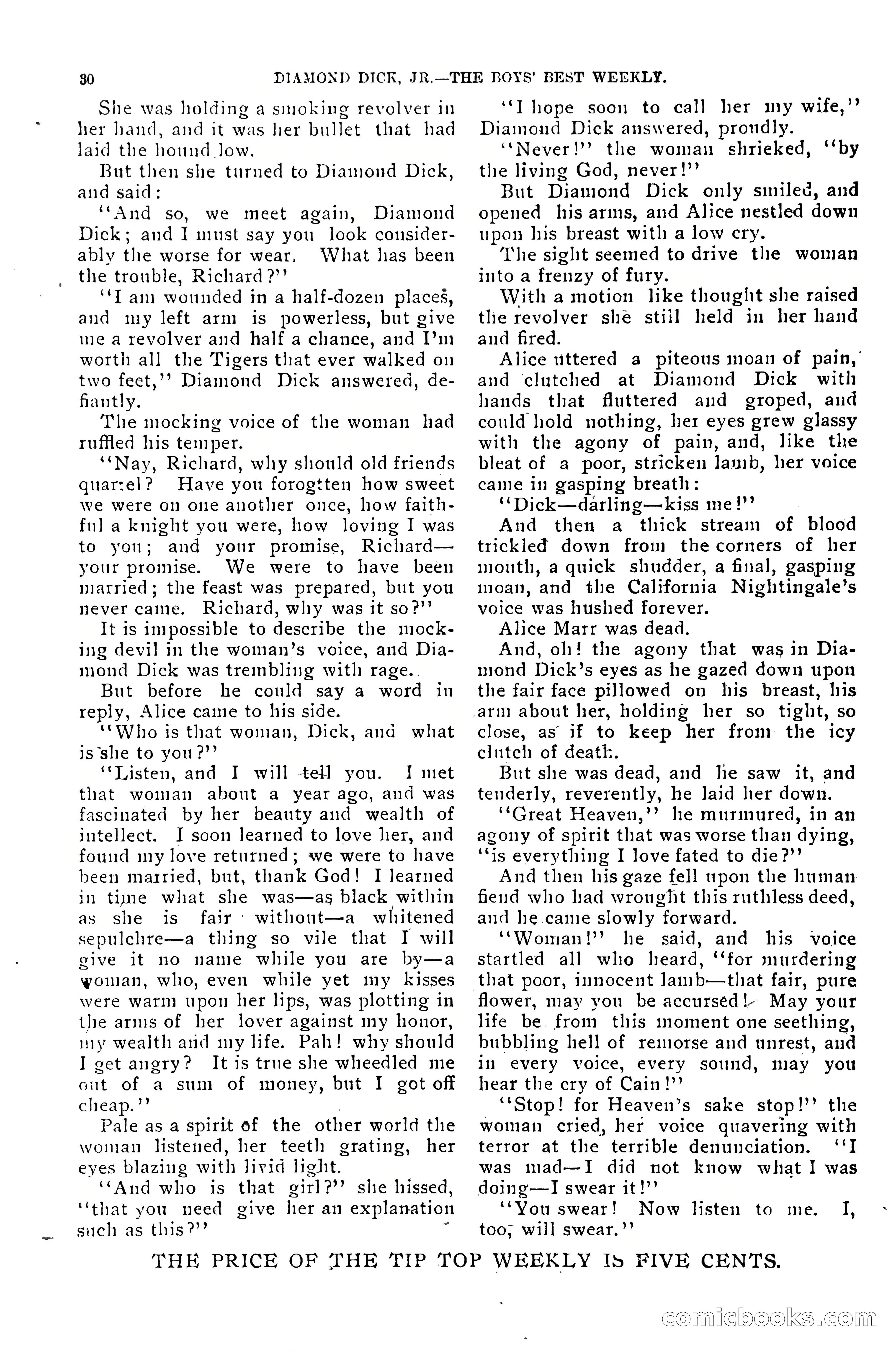Dashing Diamond Dick, or, The Tigers of Tombstone — page 34 of 40