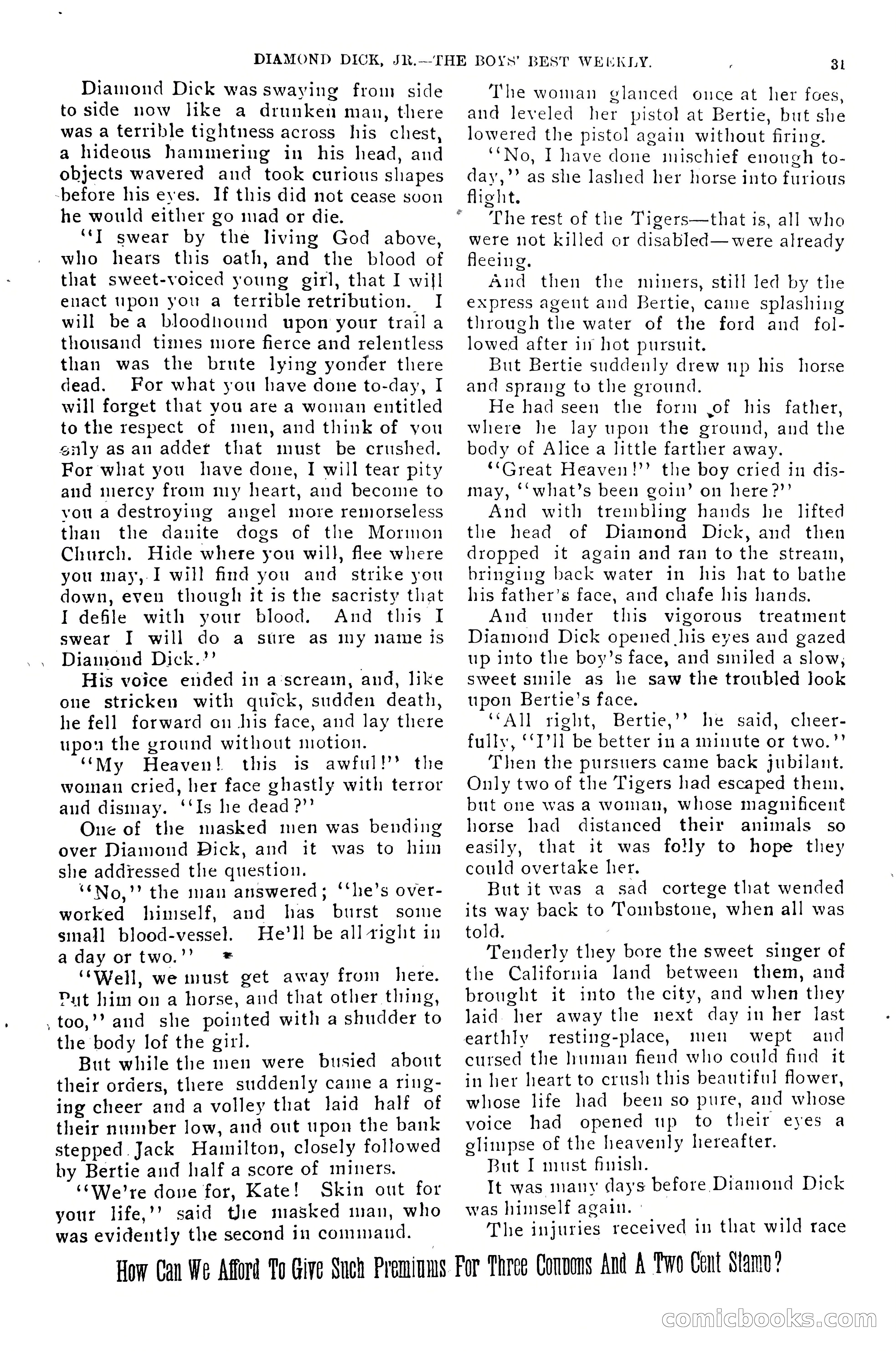 Dashing Diamond Dick, or, The Tigers of Tombstone — page 35 of 40