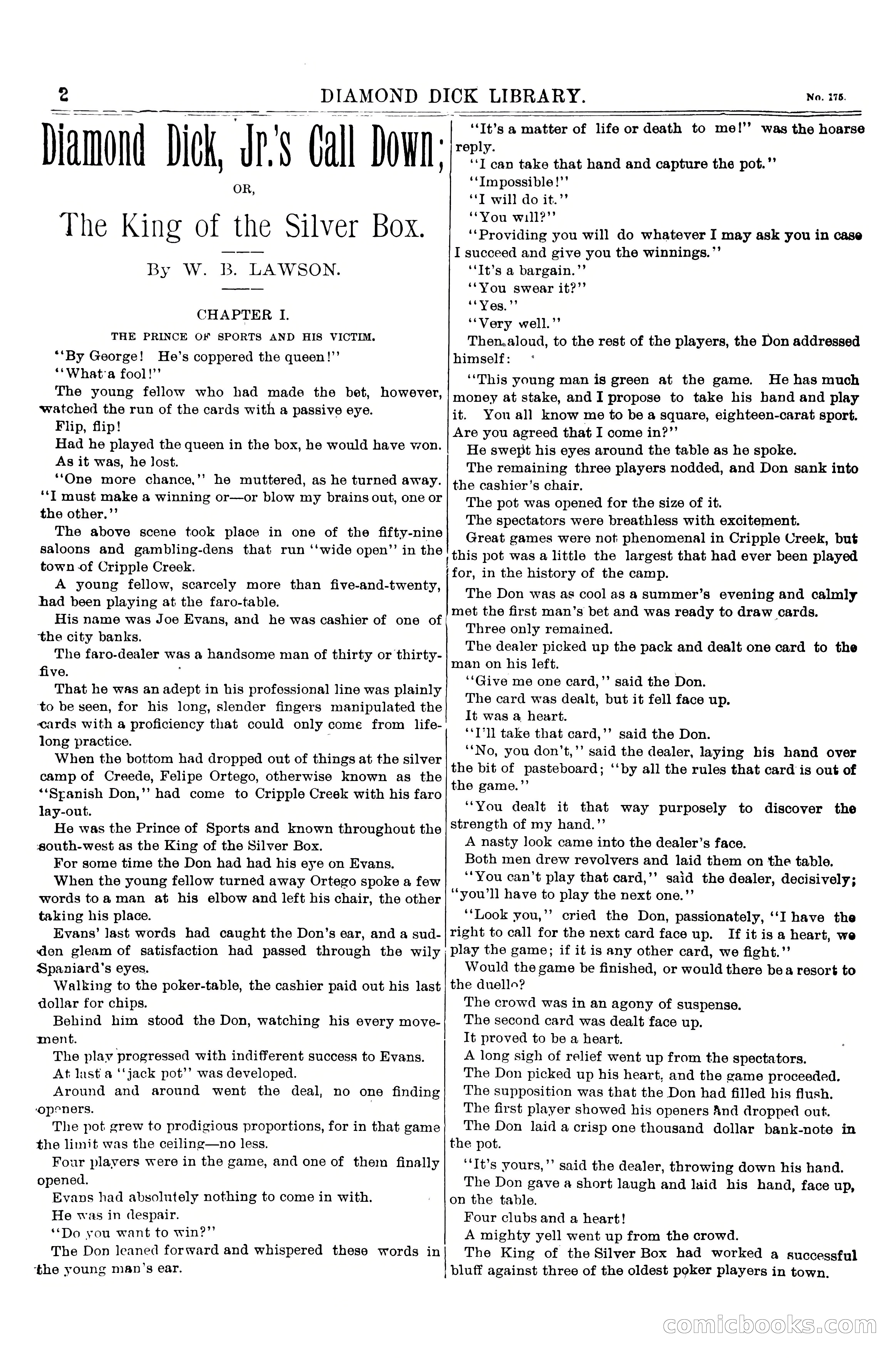 Diamond Dick, Jr.'s Call Down; or, The King of the Silver Box — page 4 of 20