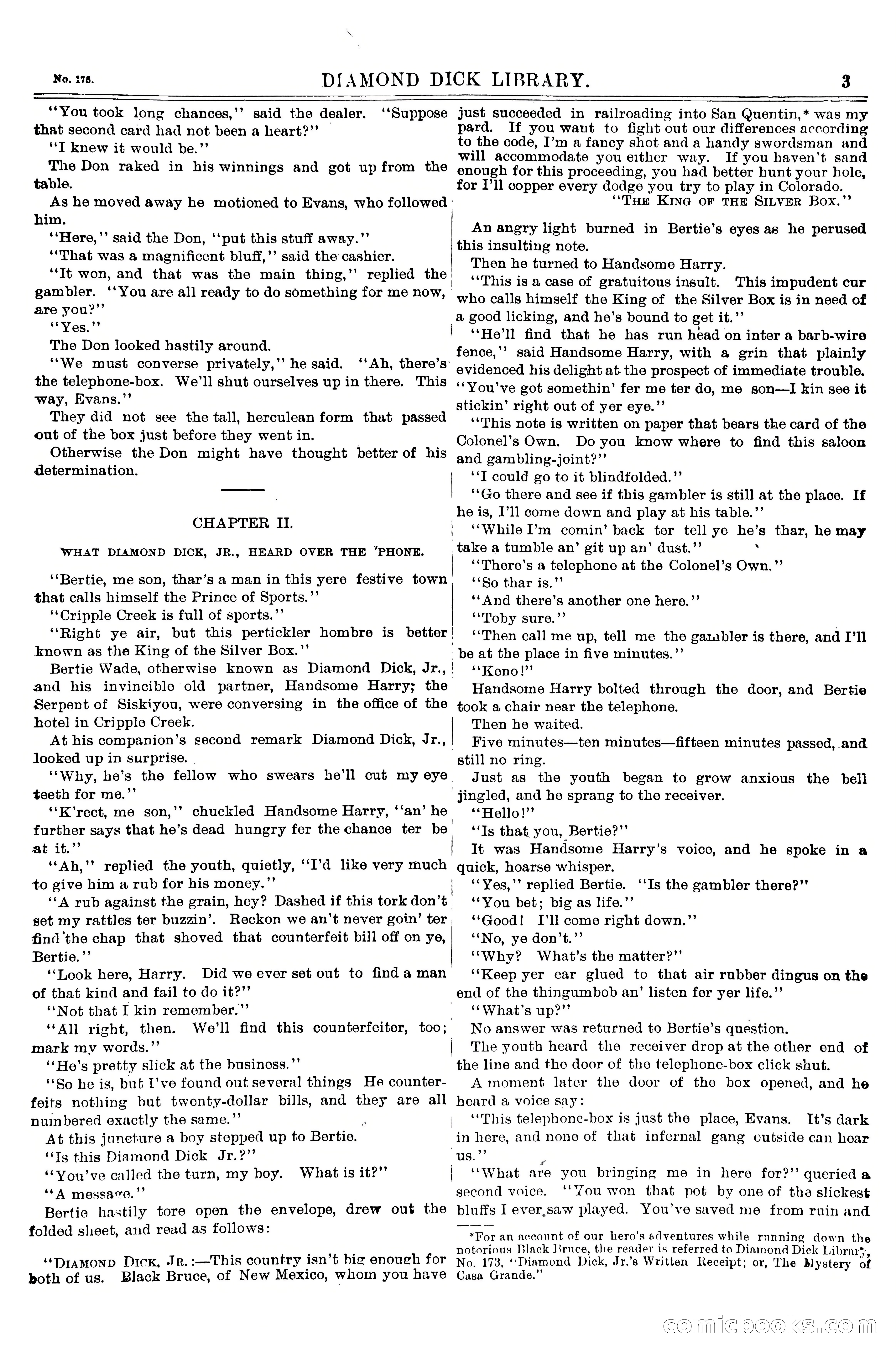 Diamond Dick, Jr.'s Call Down; or, The King of the Silver Box — page 5 of 20