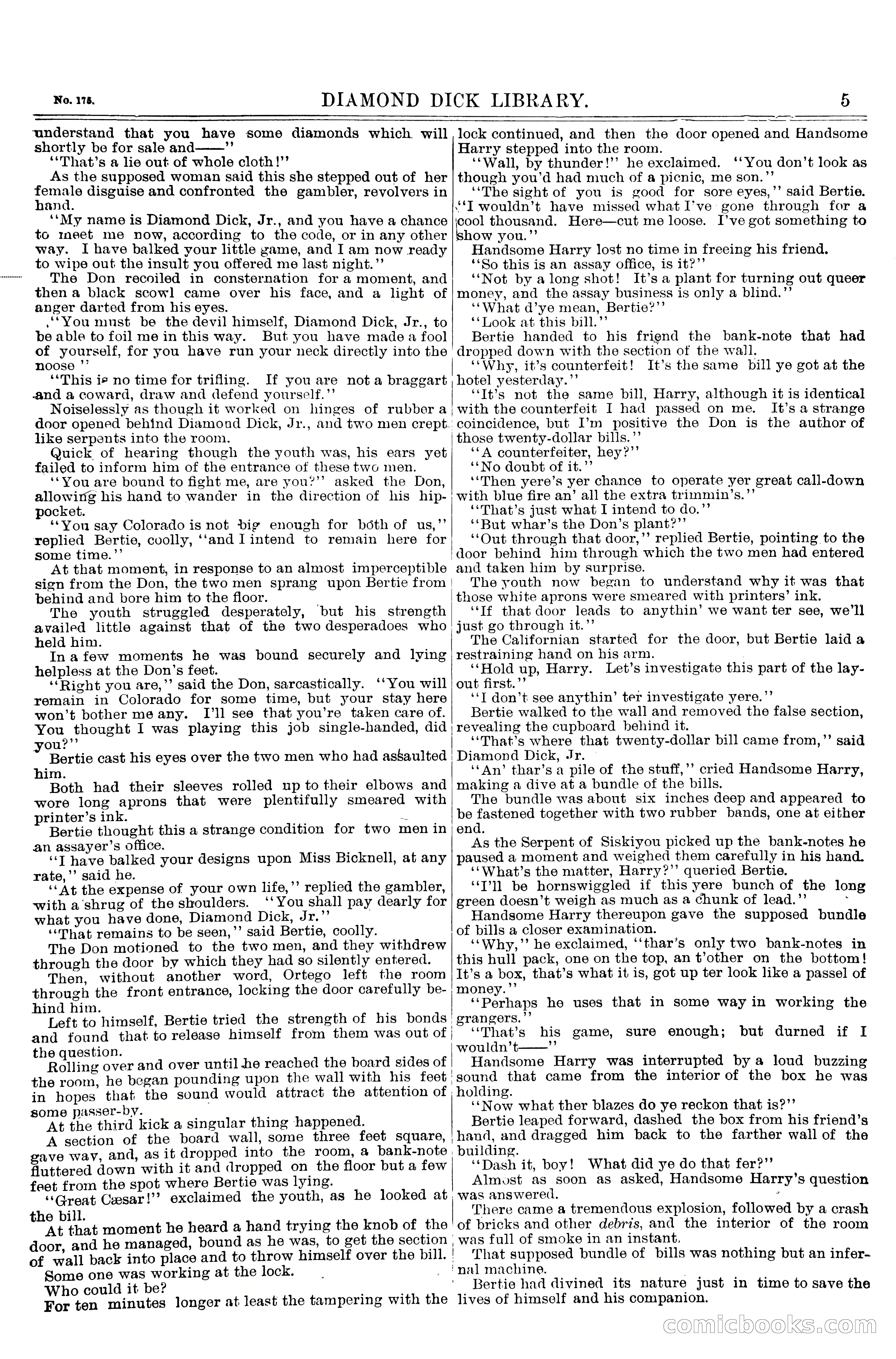 Diamond Dick, Jr.'s Call Down; or, The King of the Silver Box — page 7 of 20