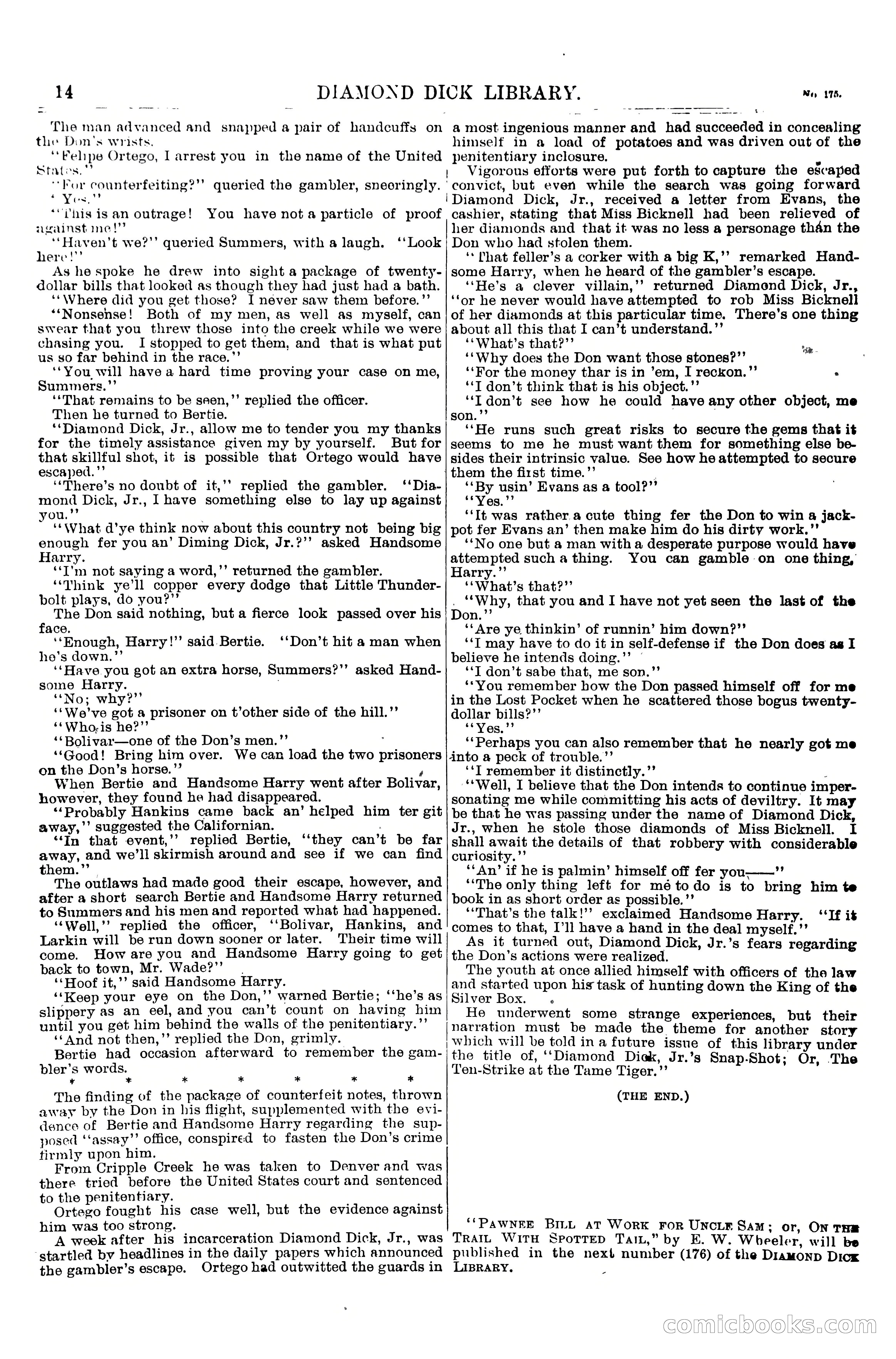 Diamond Dick, Jr.'s Call Down; or, The King of the Silver Box — page 16 of 20