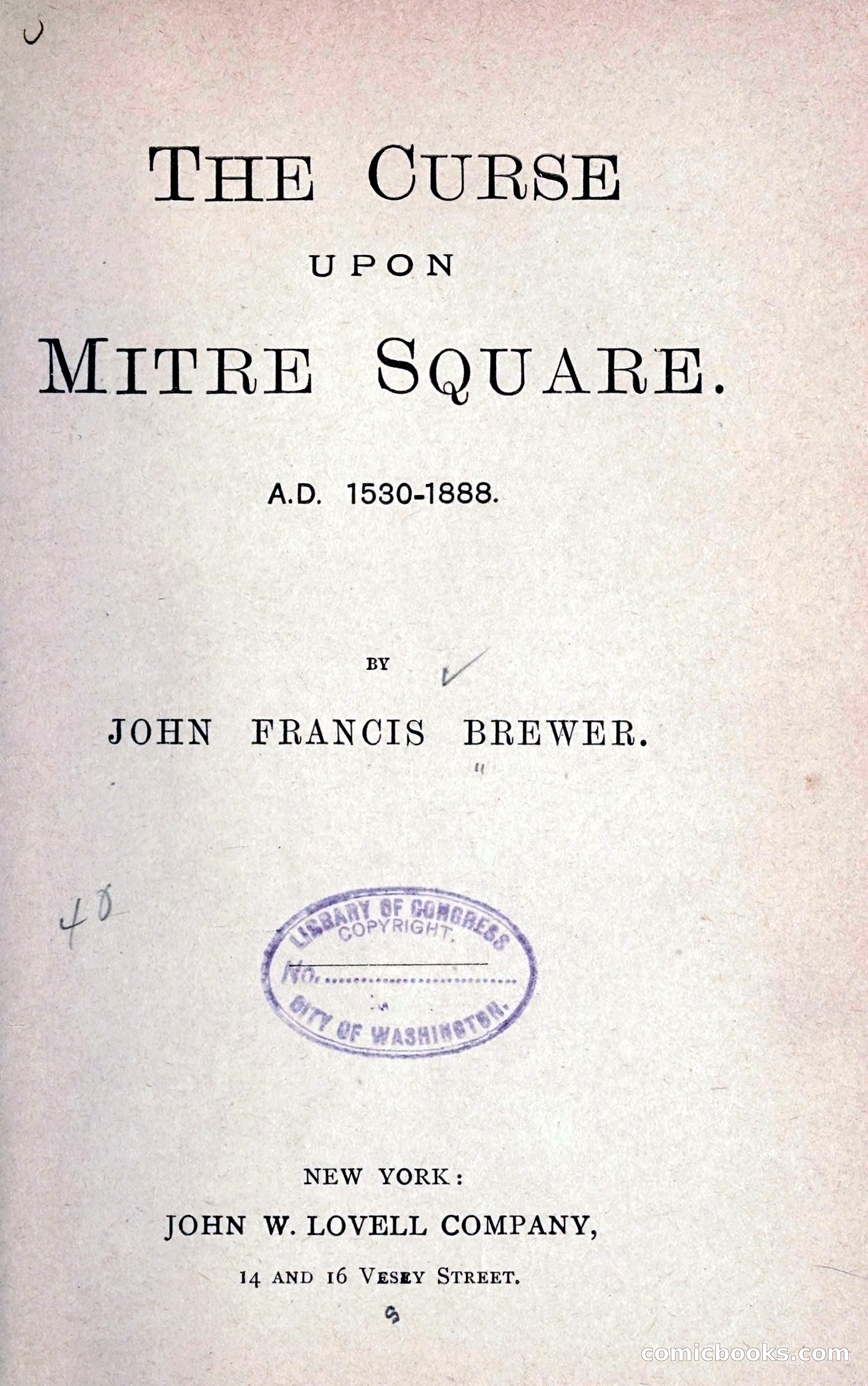The Curse Upon Mitre Square — page 11 of 86