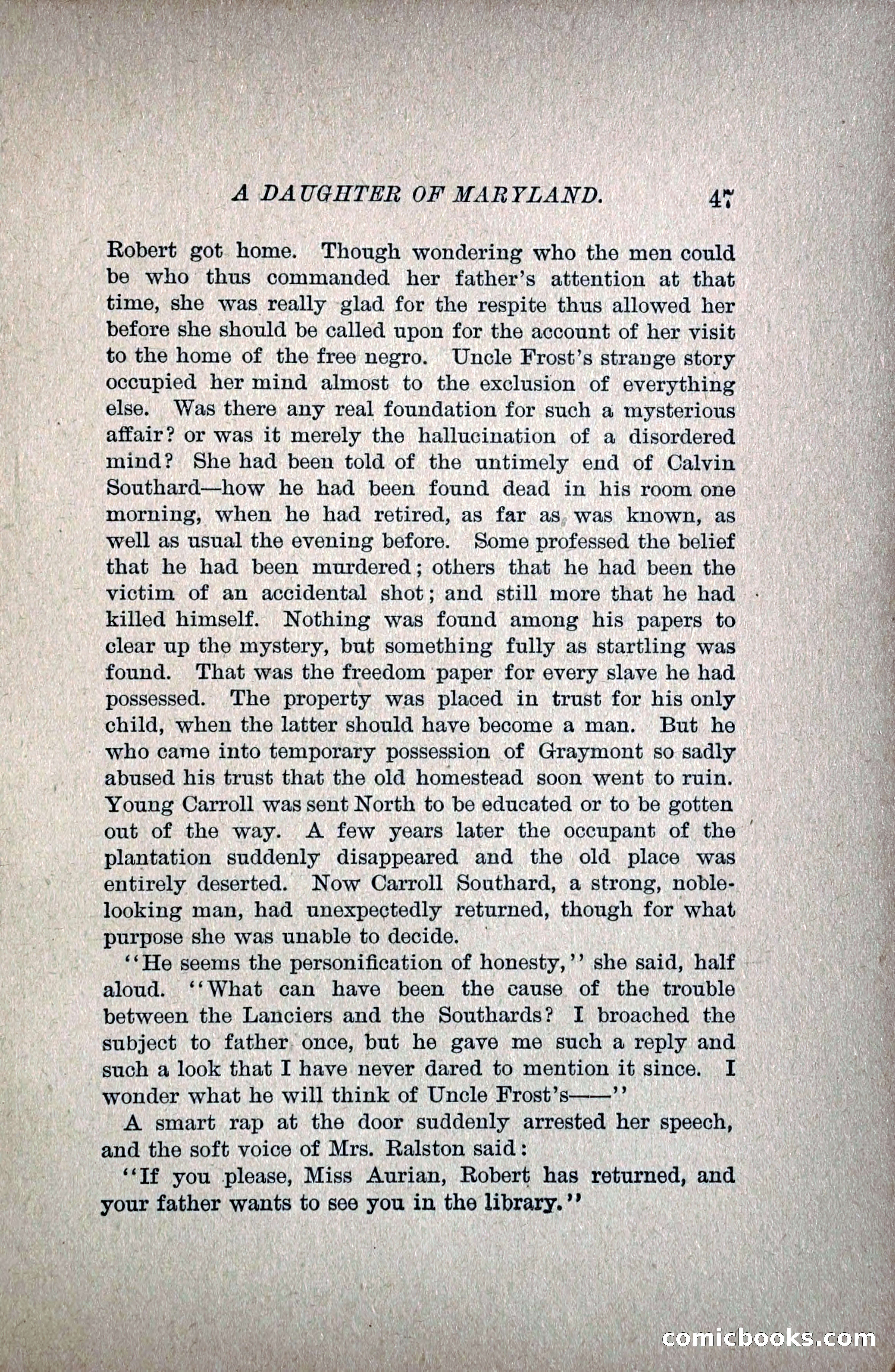 A Daughter of Maryland — page 62 of 215