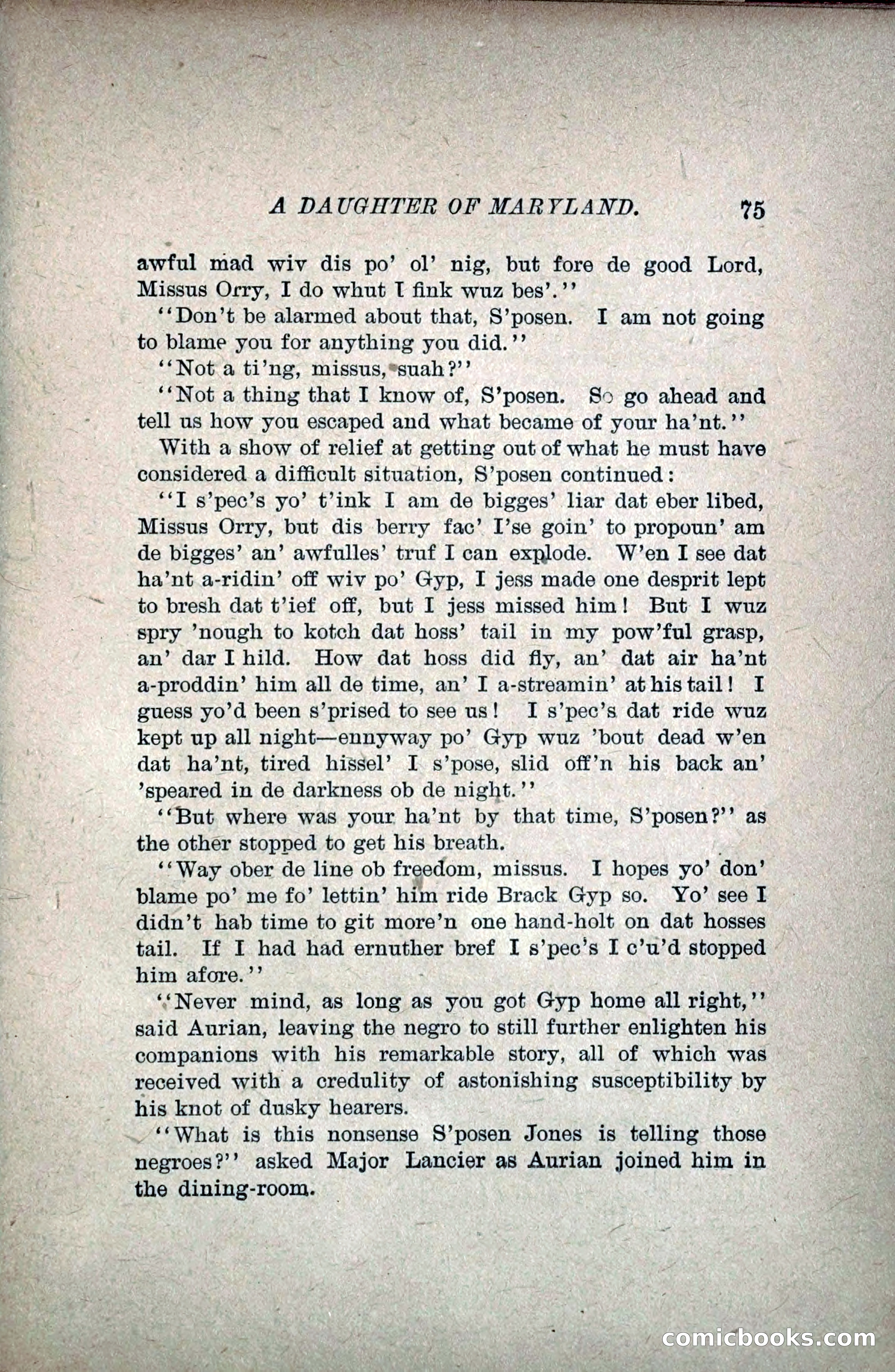 A Daughter of Maryland — page 92 of 215