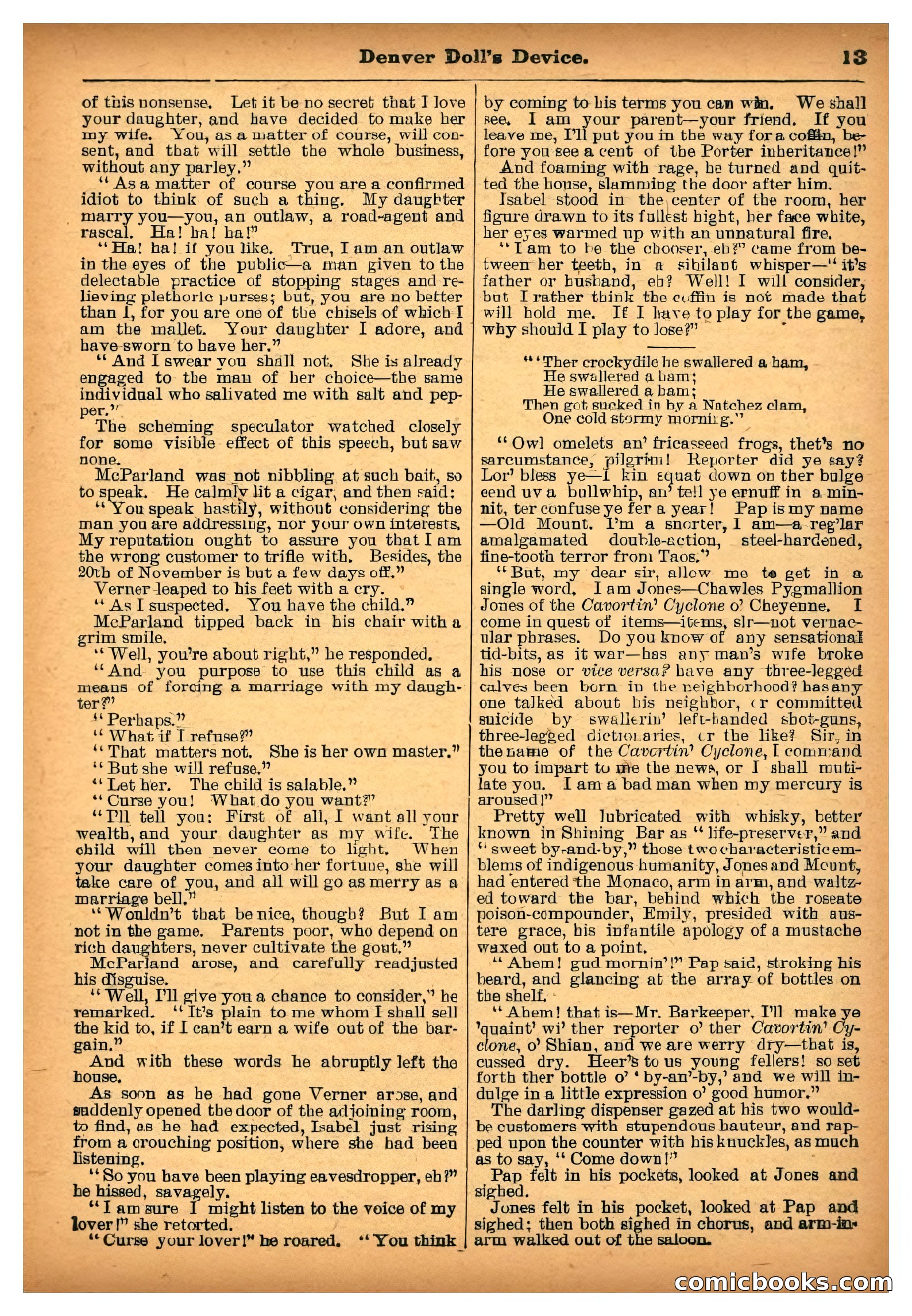 The Deadwood Dick Library: Denver Doll's Device — page 14 of 32