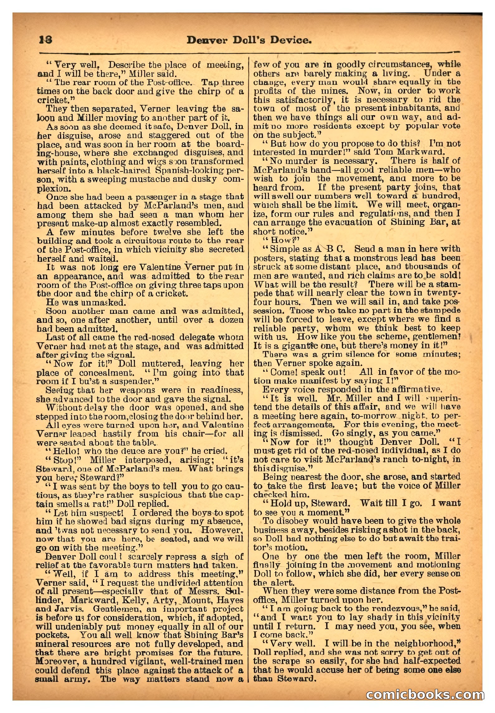 The Deadwood Dick Library: Denver Doll's Device — page 19 of 32