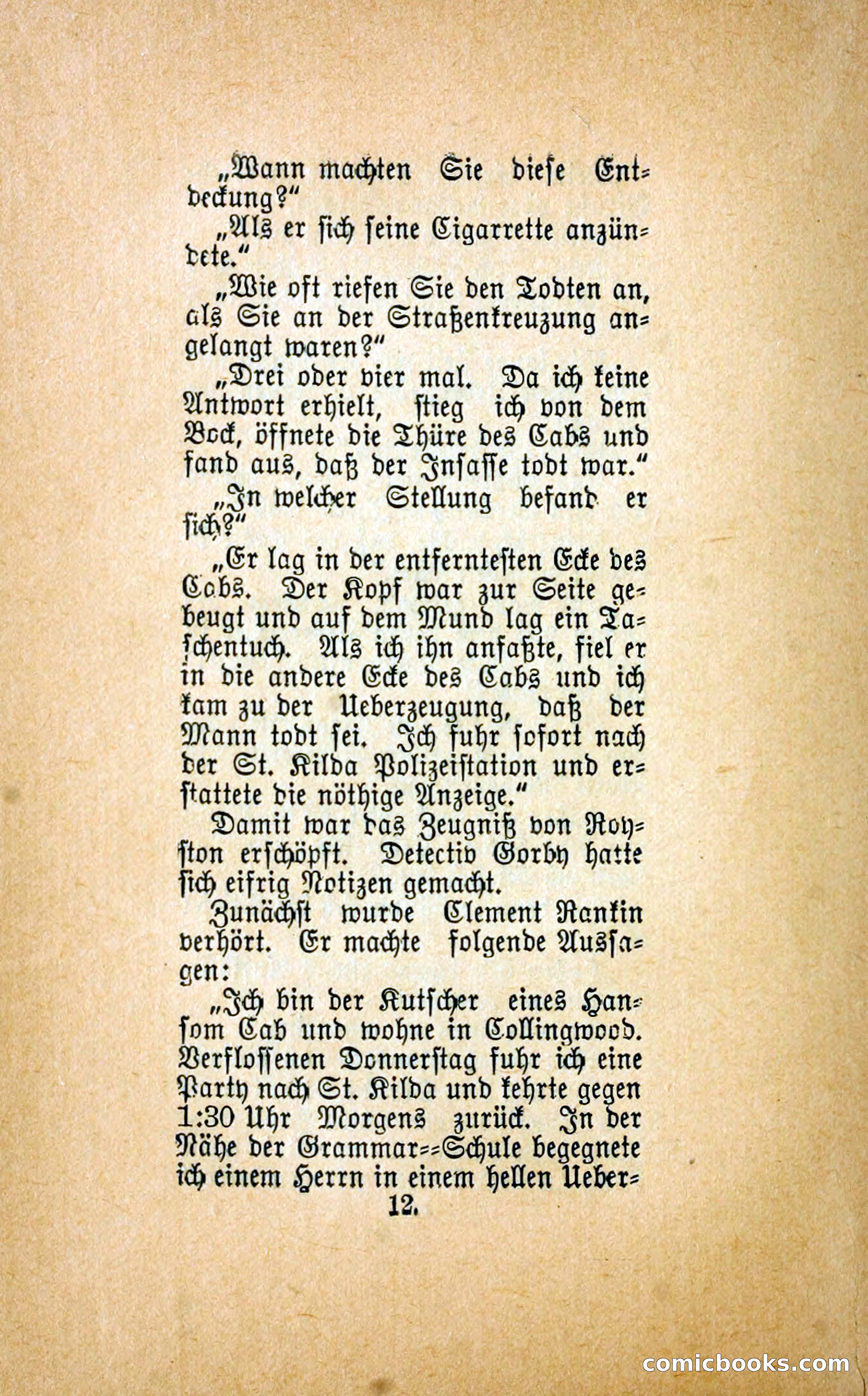 Der mord in der droschke (The Mystery of a Hansom Cab) — page 21 of 239