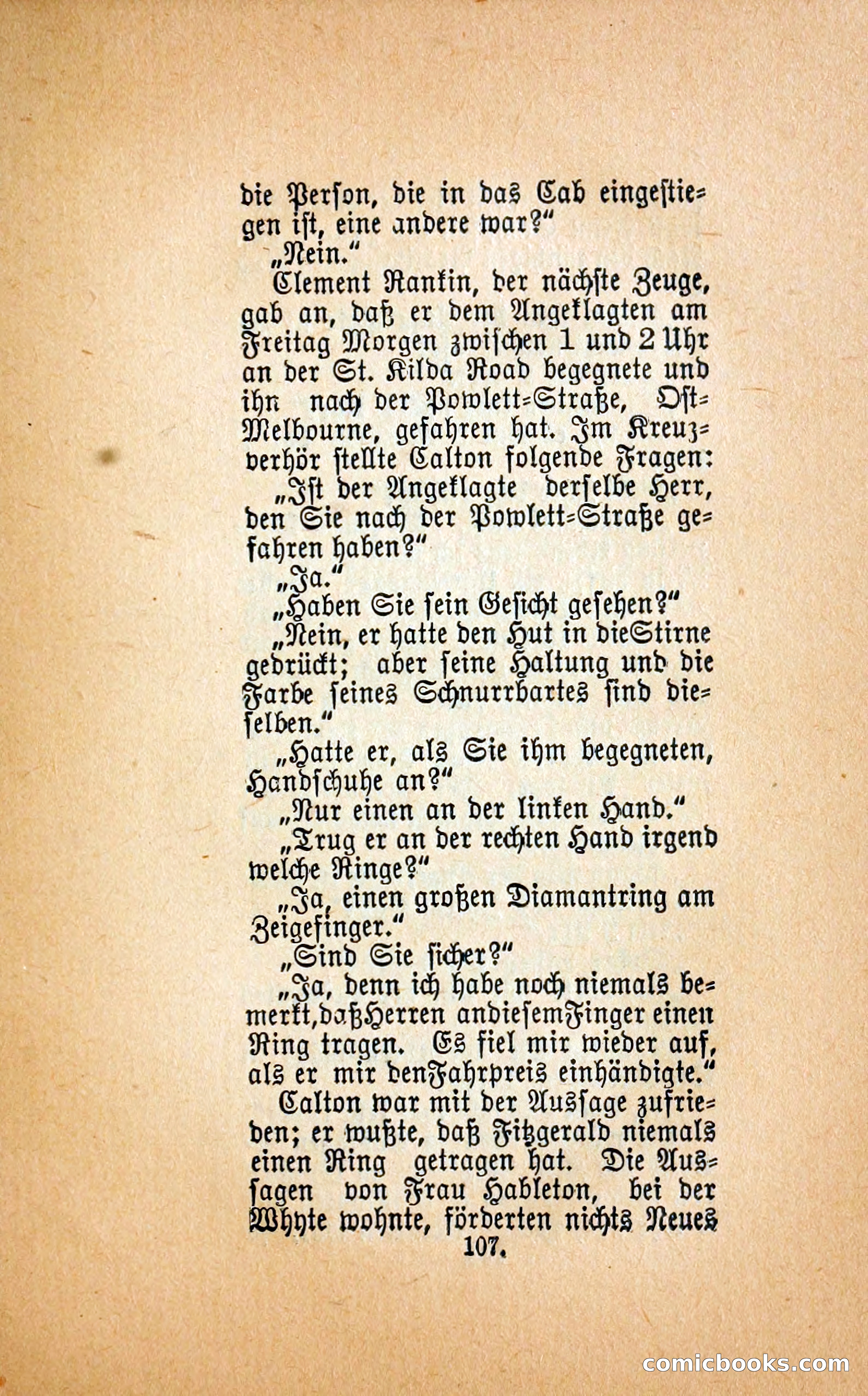 Der mord in der droschke (The Mystery of a Hansom Cab) — page 116 of 239