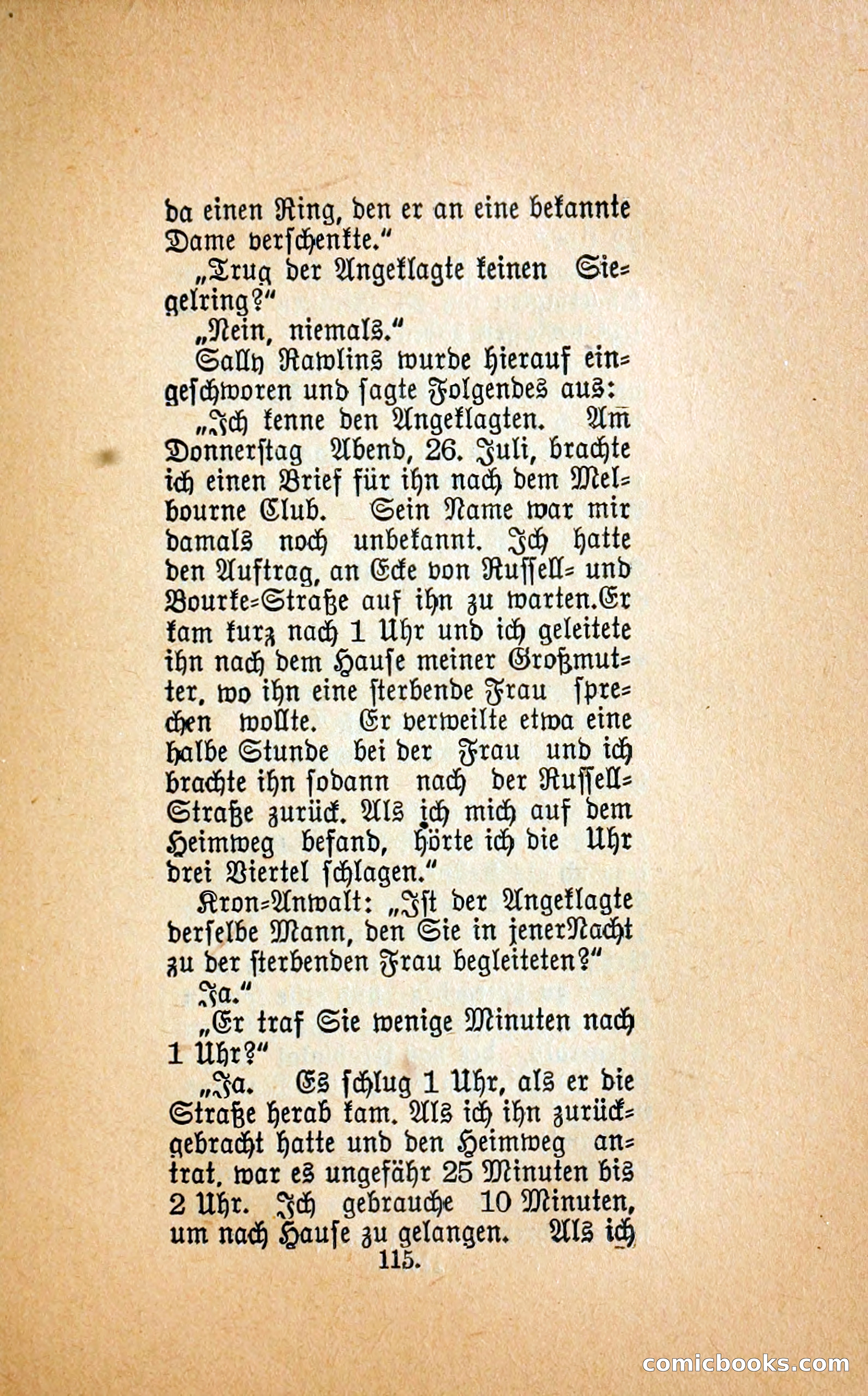 Der mord in der droschke (The Mystery of a Hansom Cab) — page 124 of 239