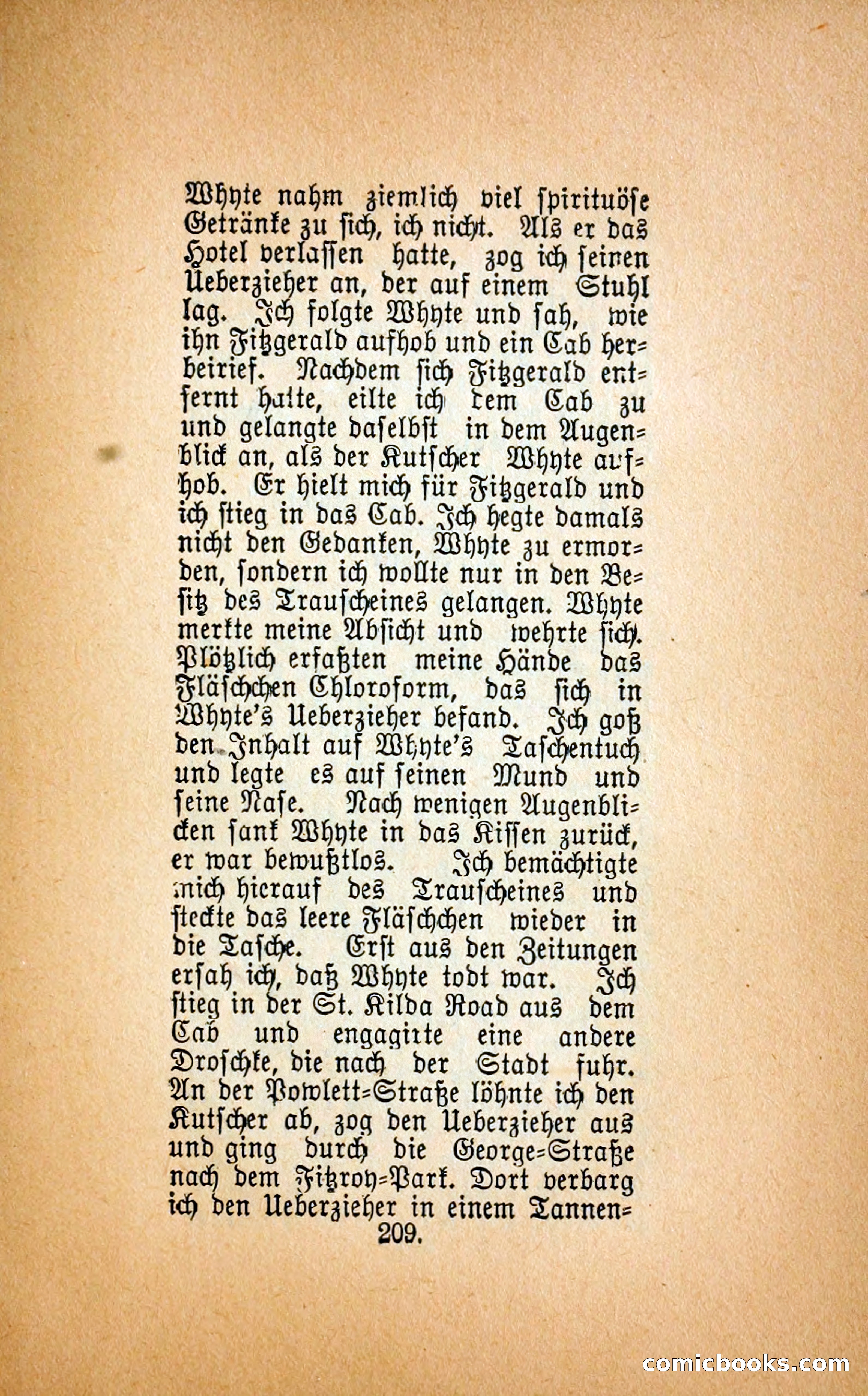 Der mord in der droschke (The Mystery of a Hansom Cab) — page 218 of 239