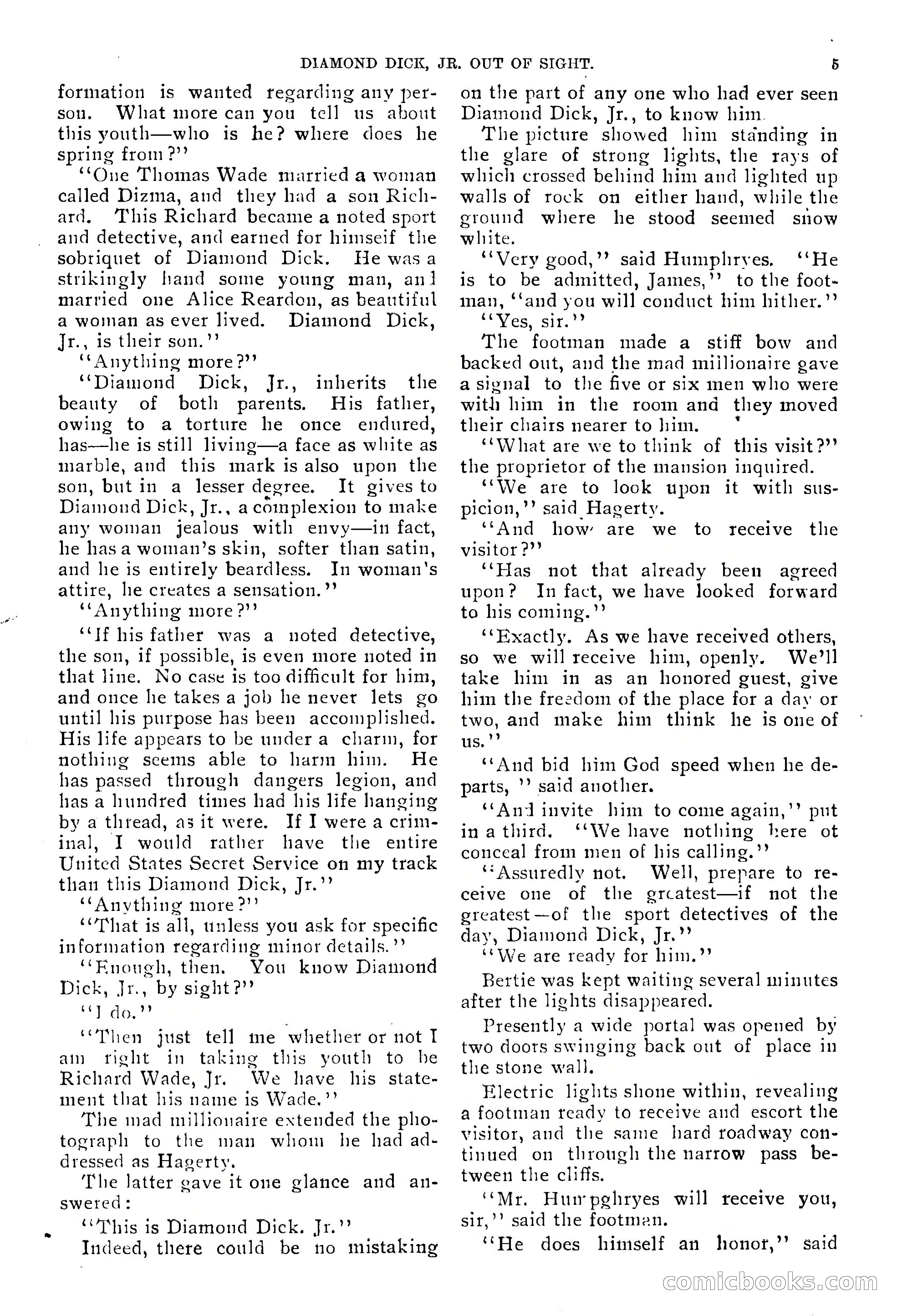 Diamond Dick, Jr.: The Boys' Best Weekly — page 7 of 37