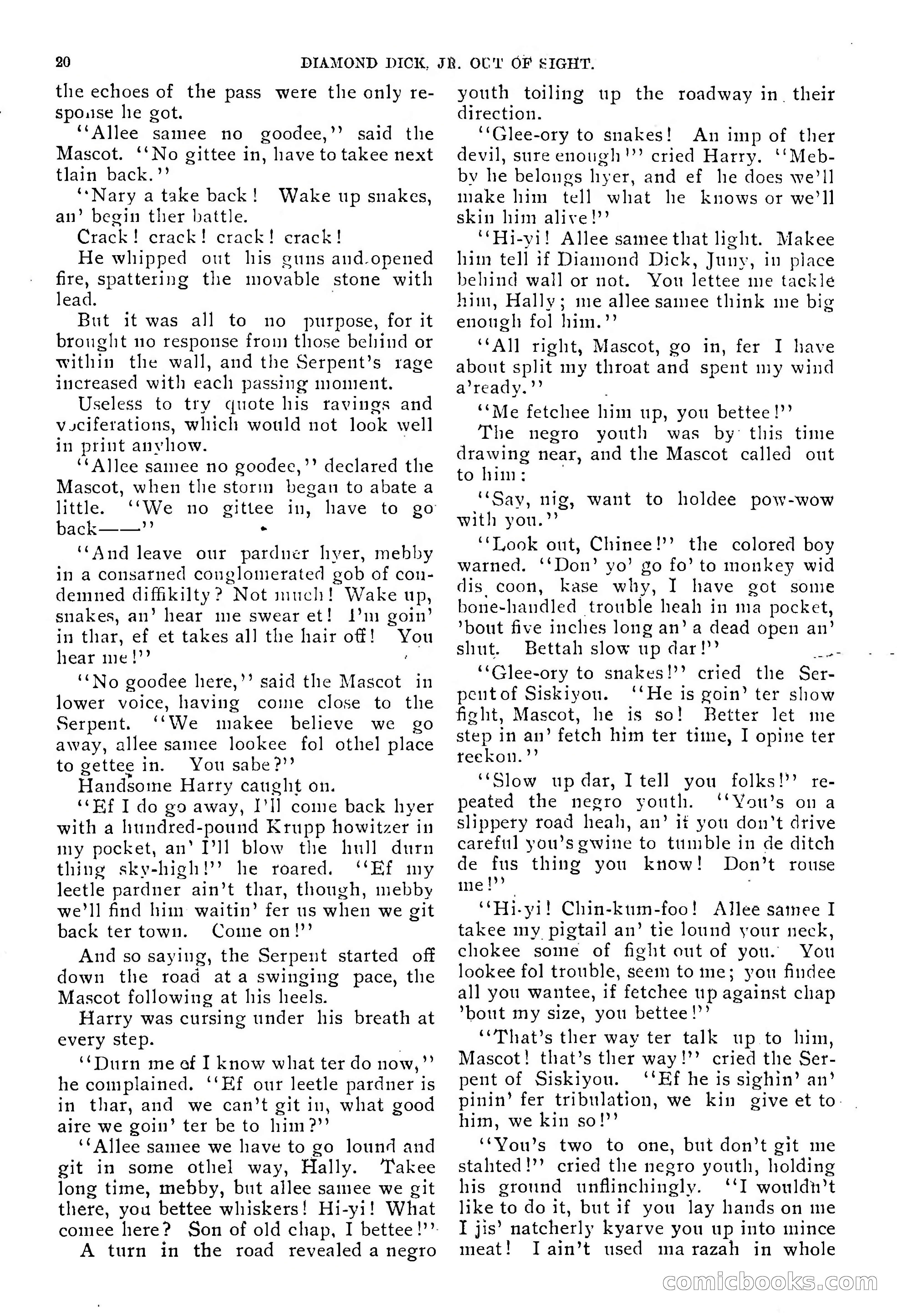 Diamond Dick, Jr.: The Boys' Best Weekly — page 22 of 37