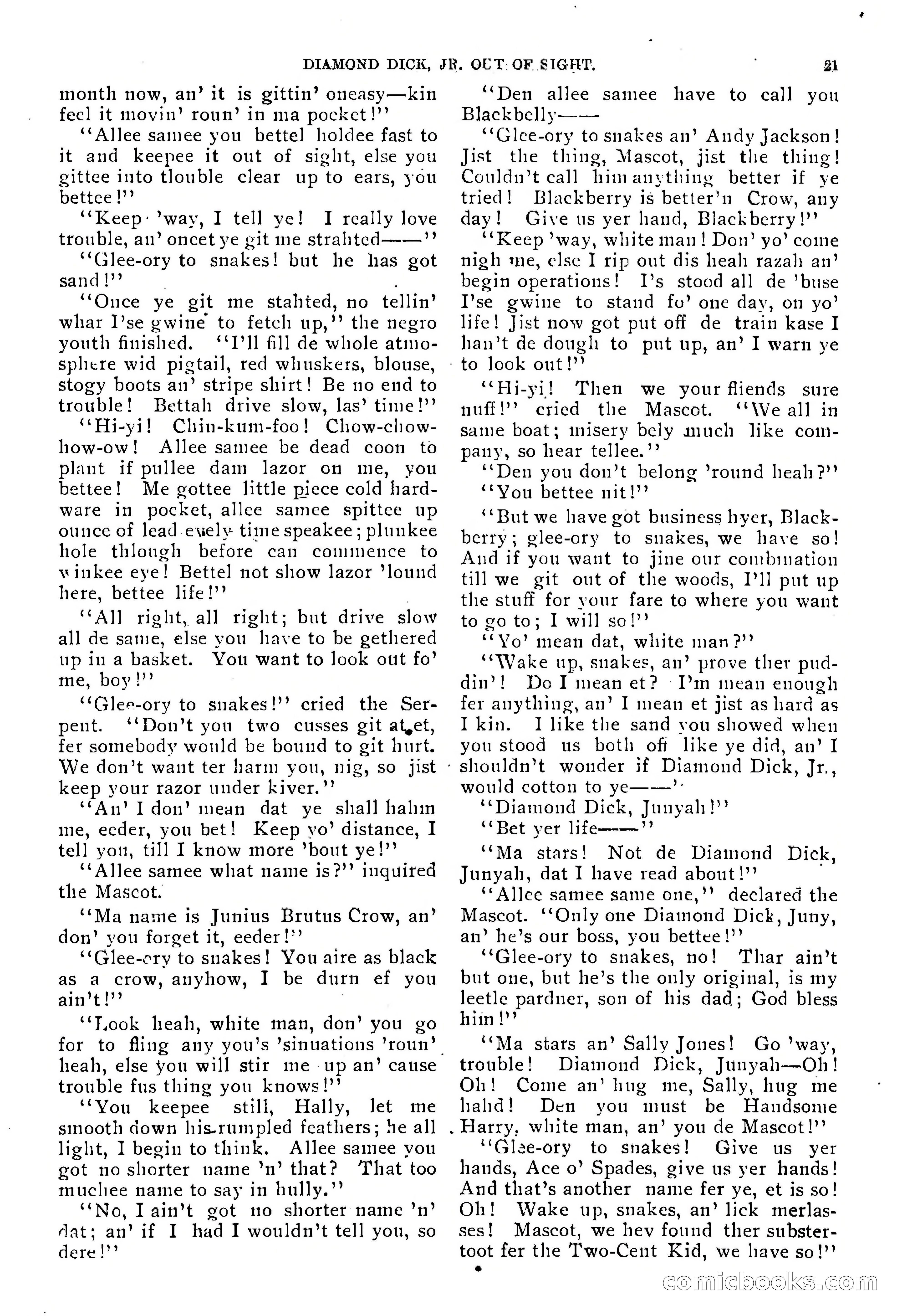 Diamond Dick, Jr.: The Boys' Best Weekly — page 23 of 37