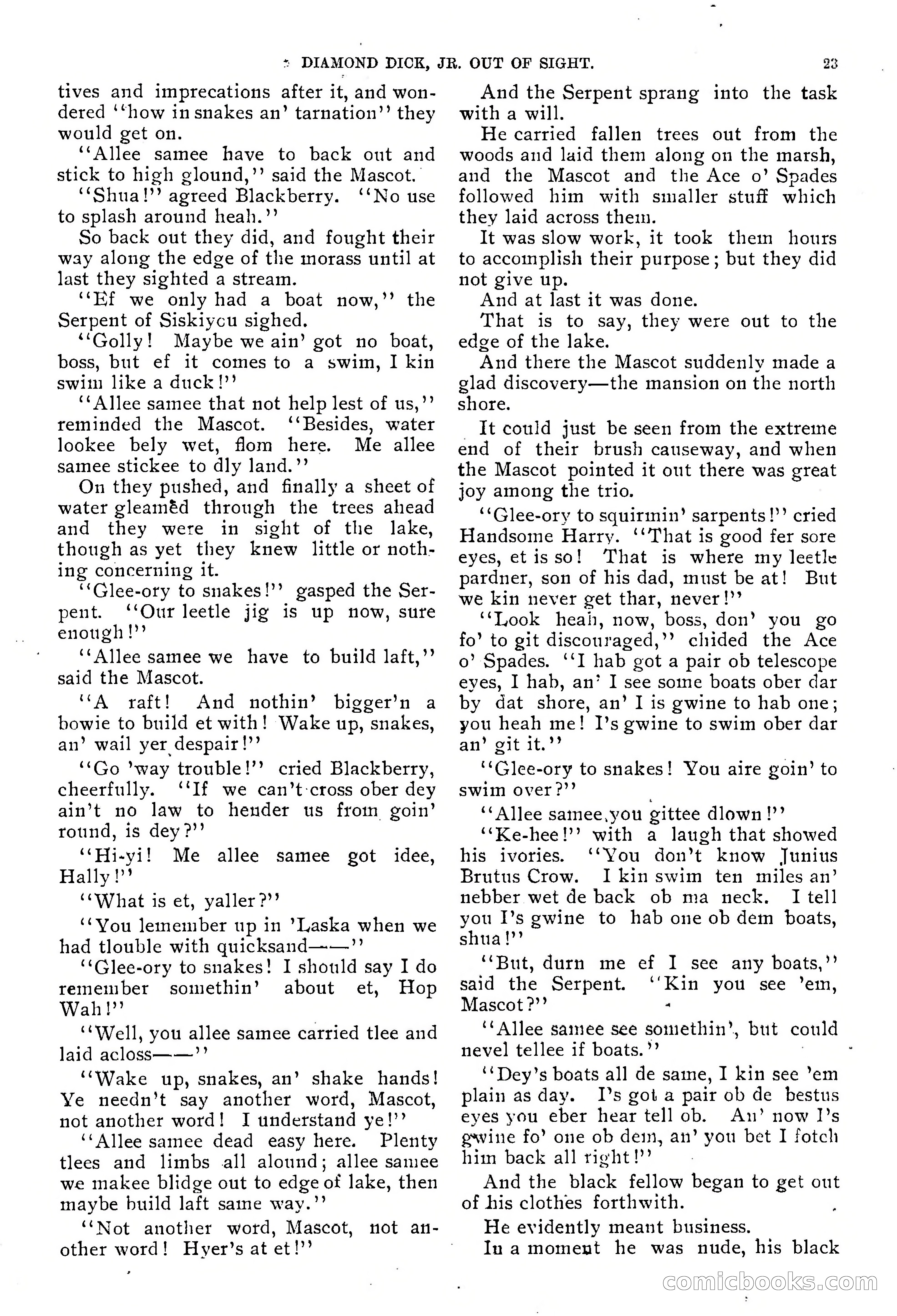 Diamond Dick, Jr.: The Boys' Best Weekly — page 25 of 37